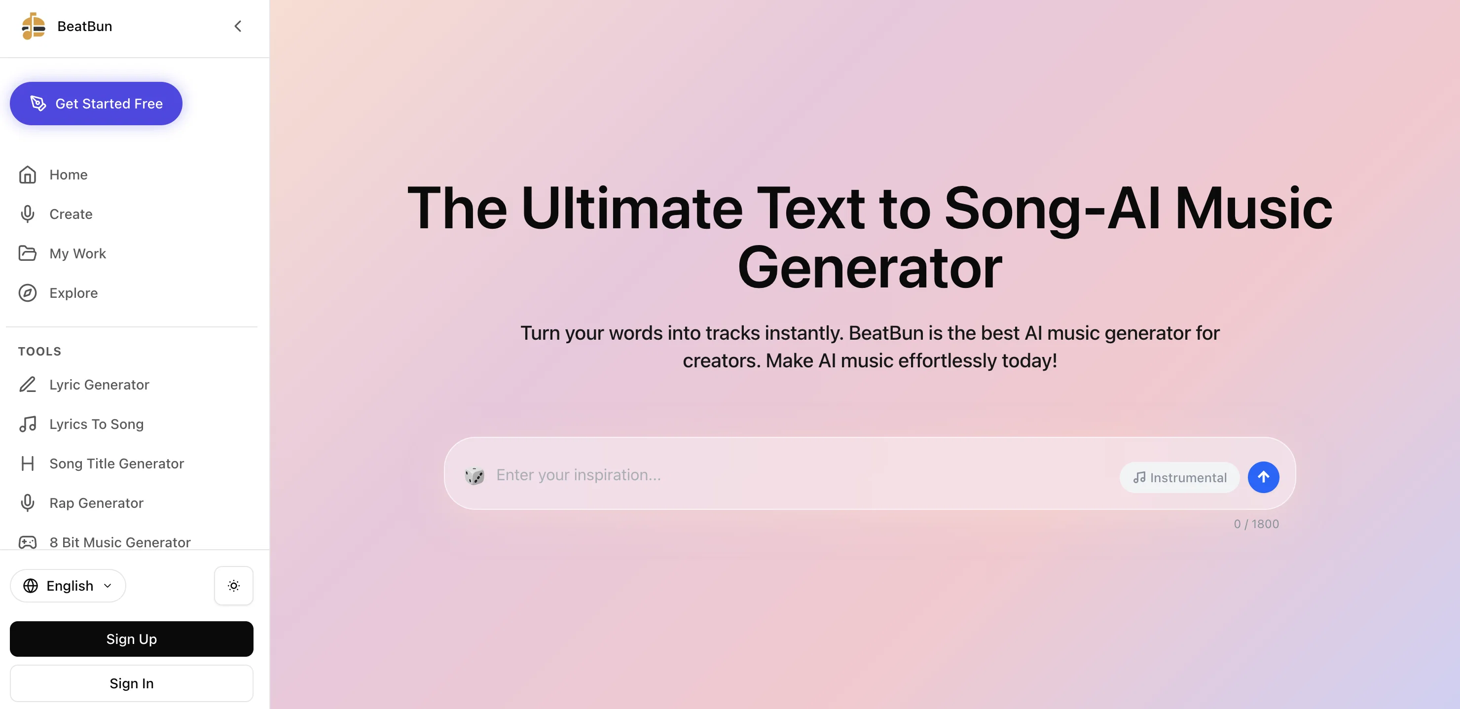 BeatBun website