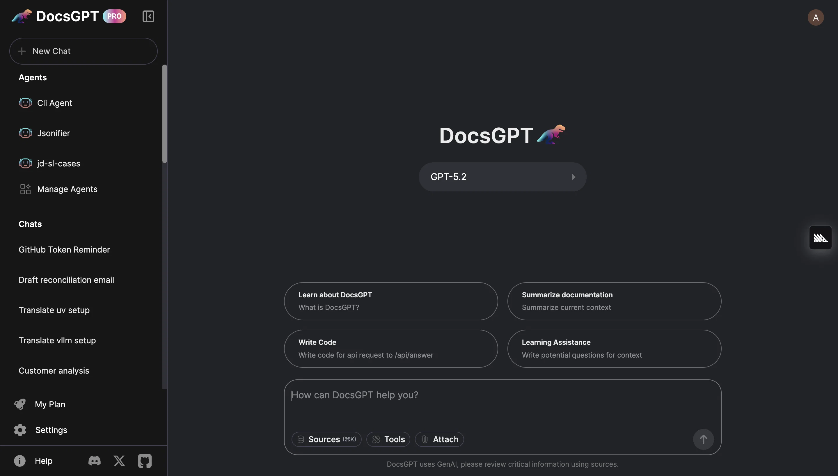 DocsGPT website