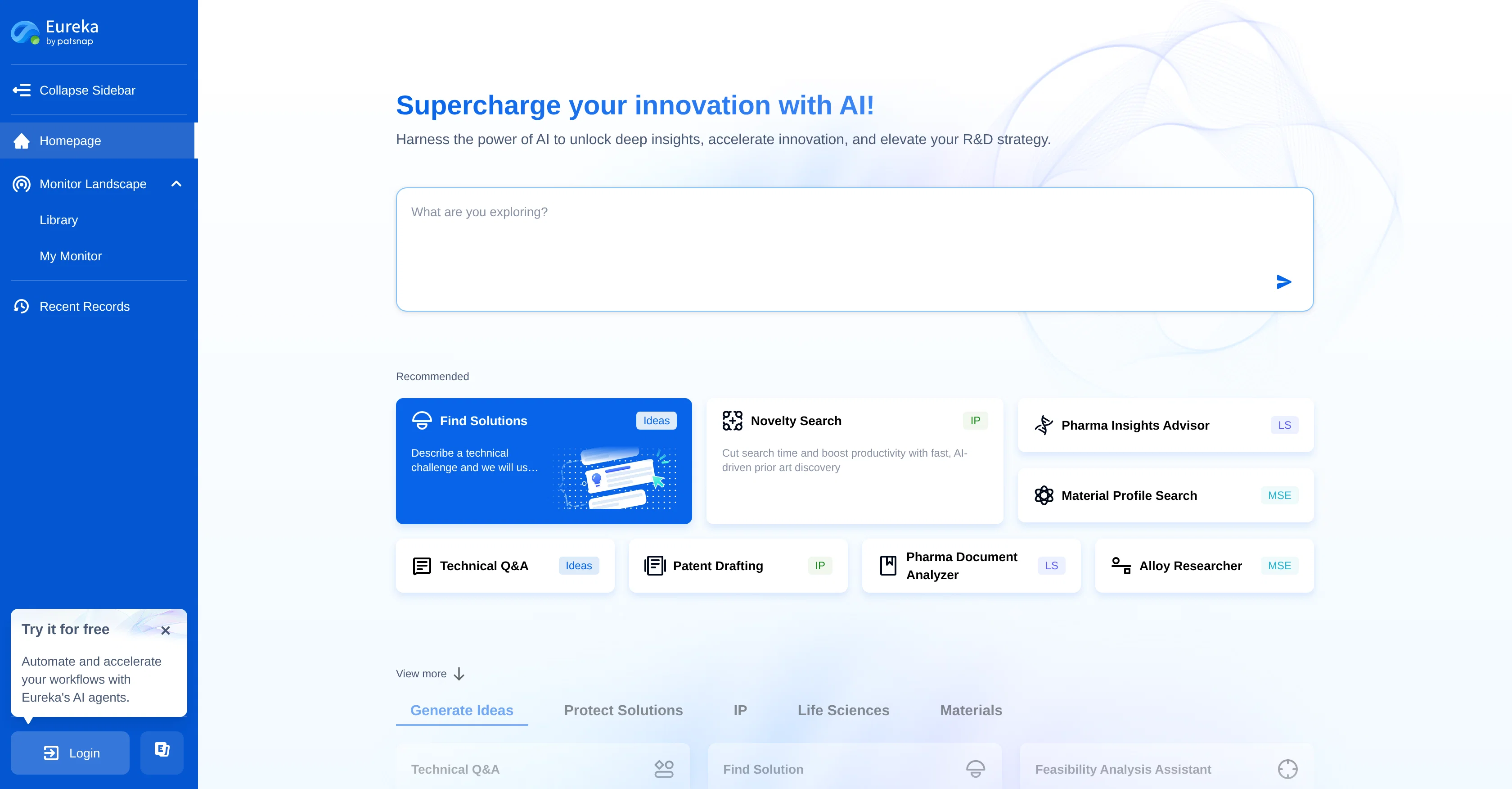 Patsnap Eureka website