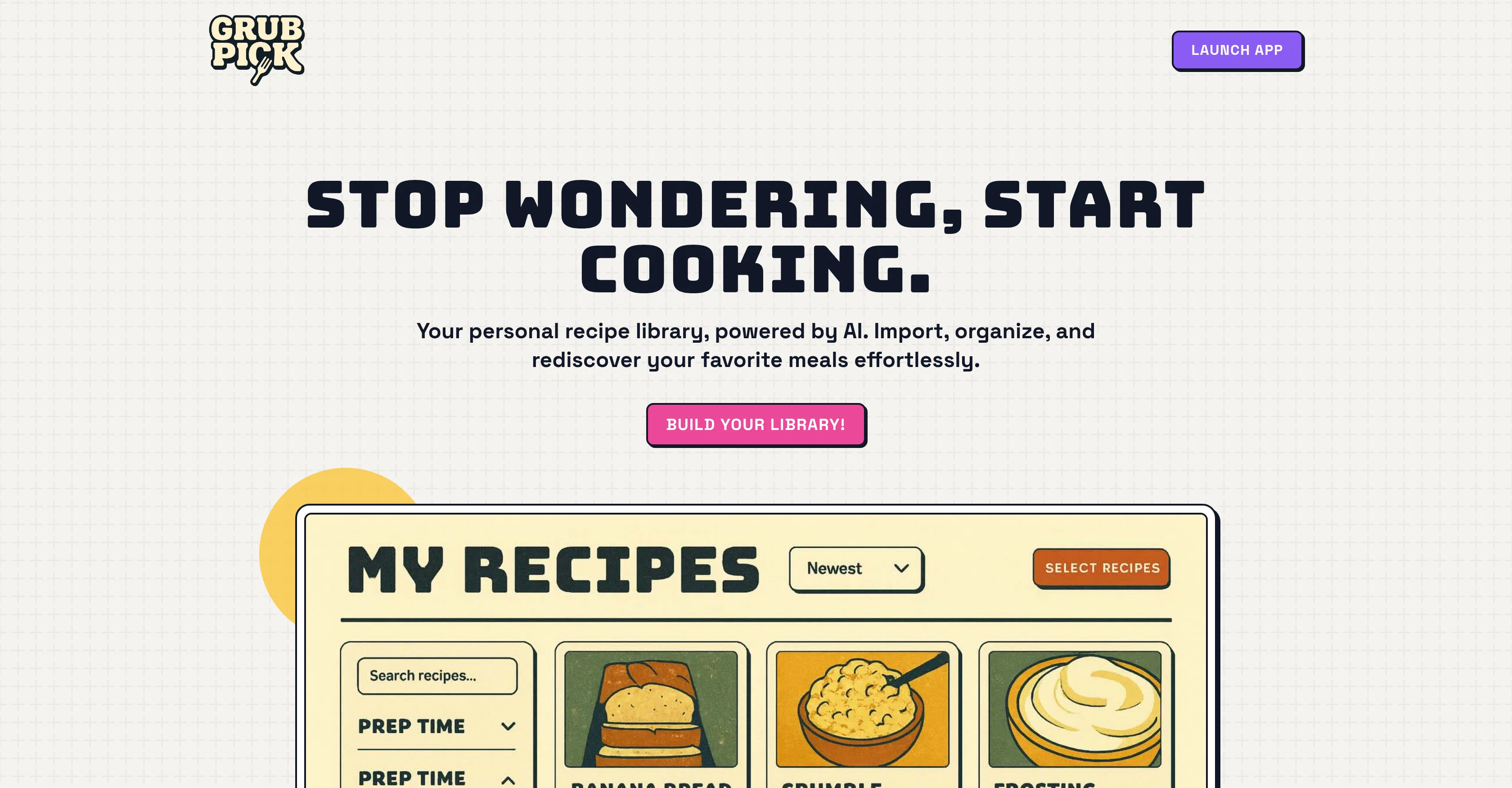 GrubPick website