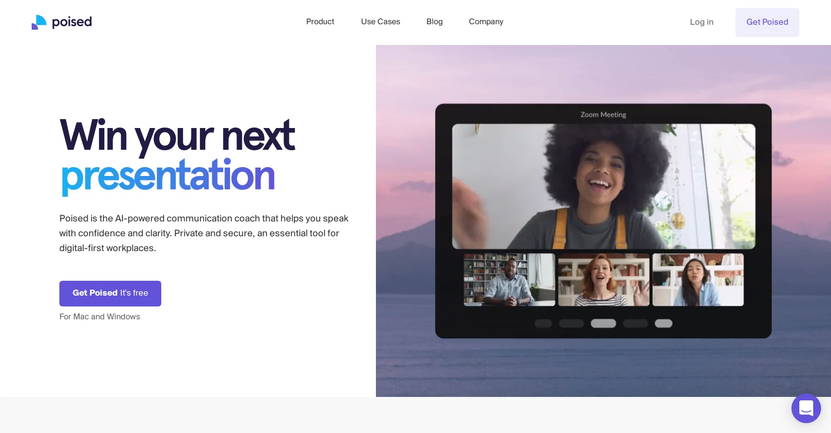 Poised website