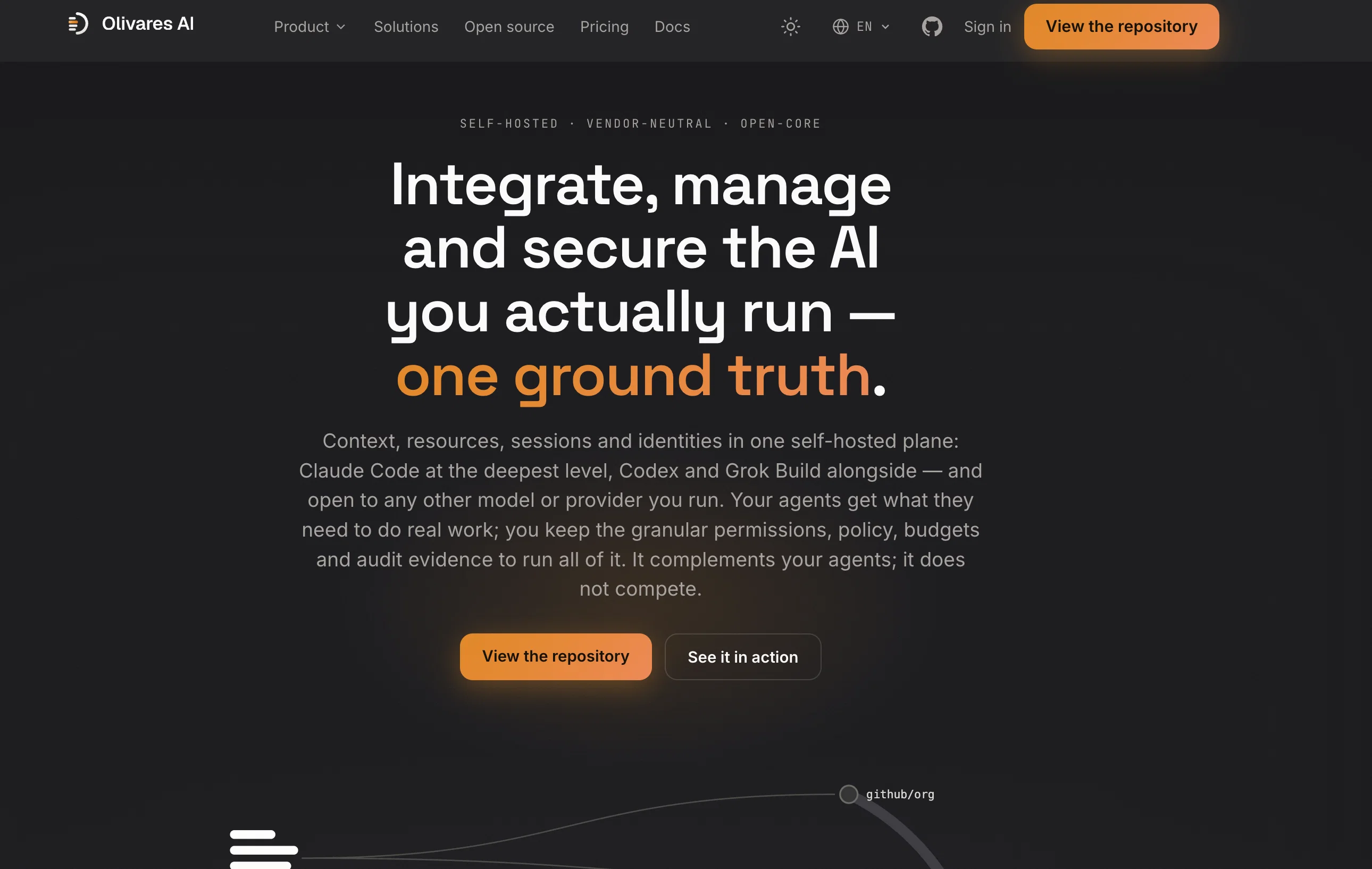 Alma by Olivares.AI website