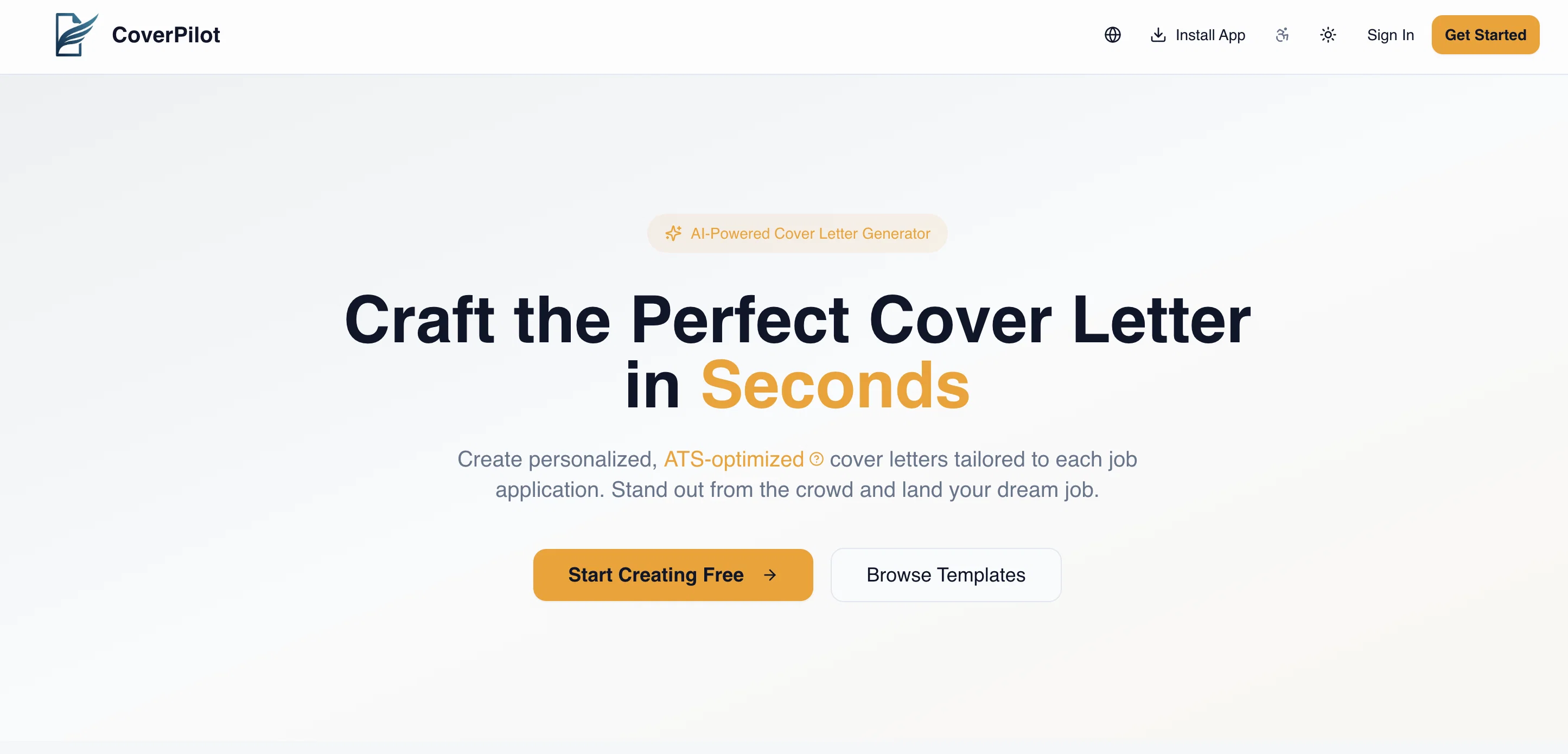 CoverPilot website