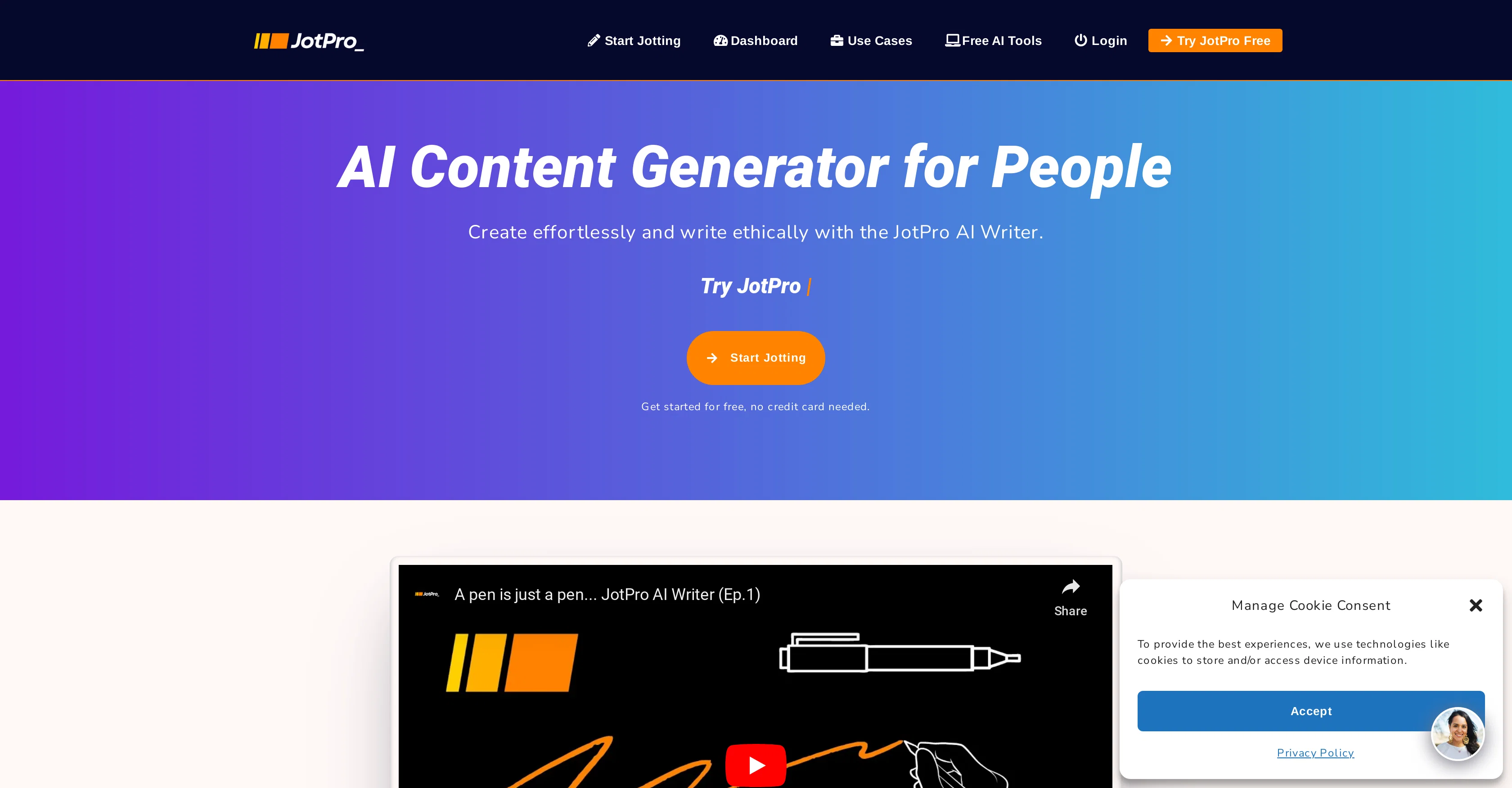 JotPro website
