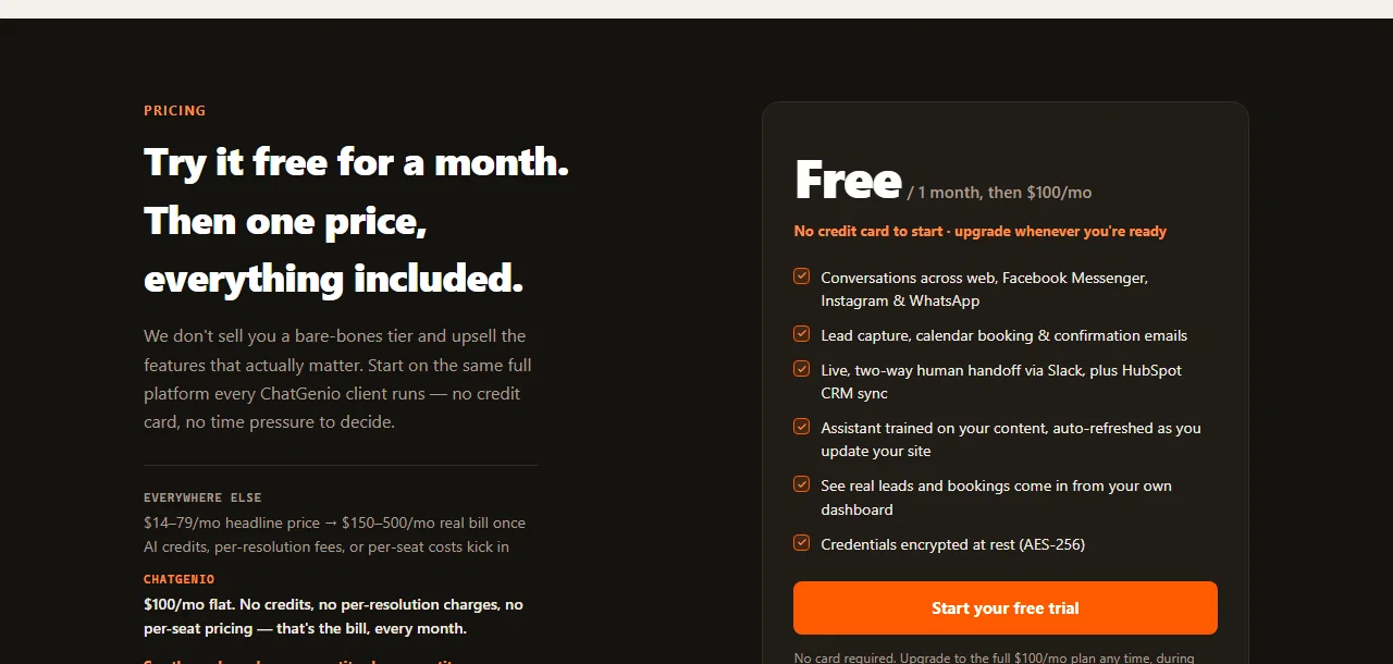 ChatGenio website