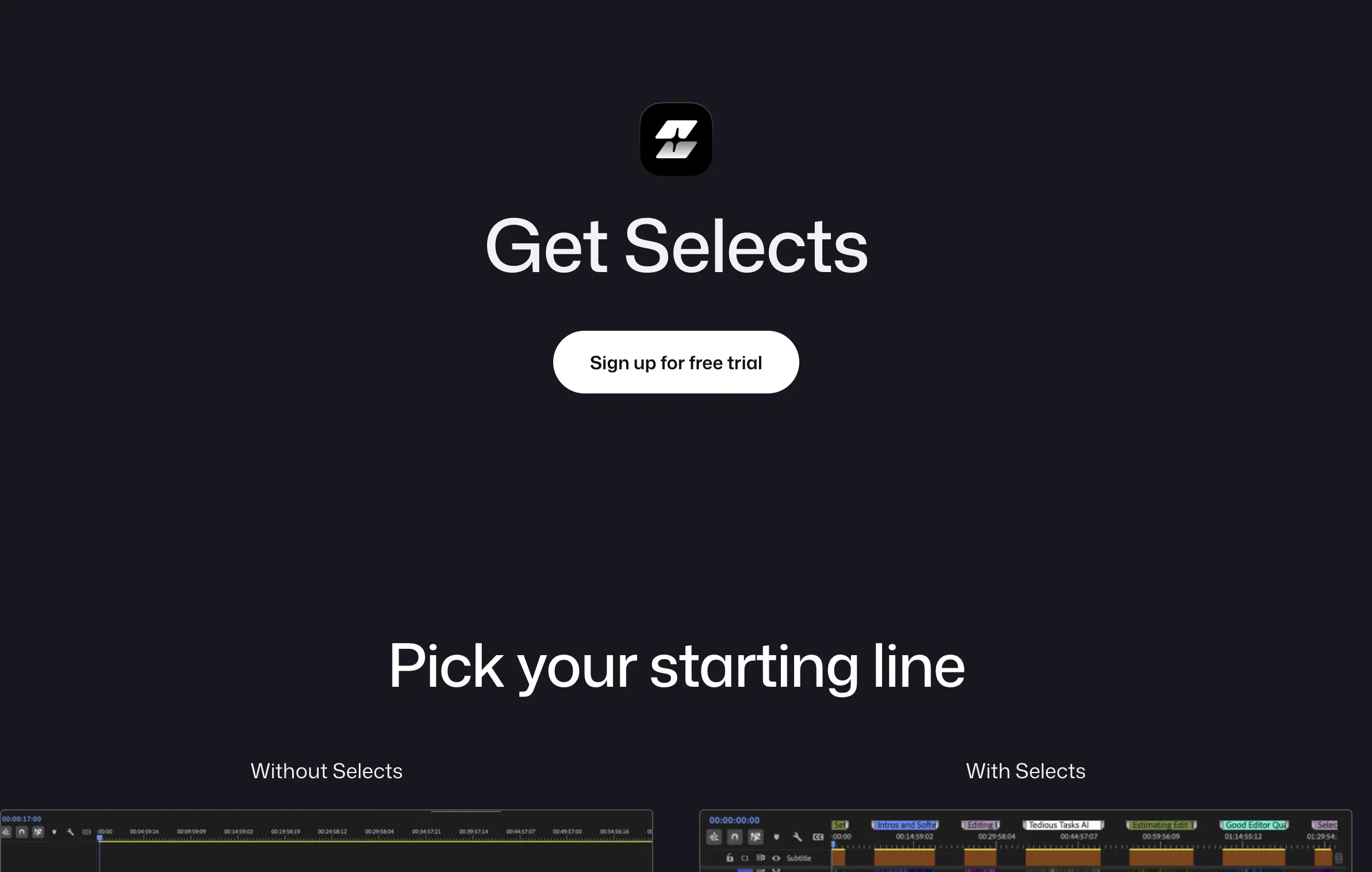 Selects website