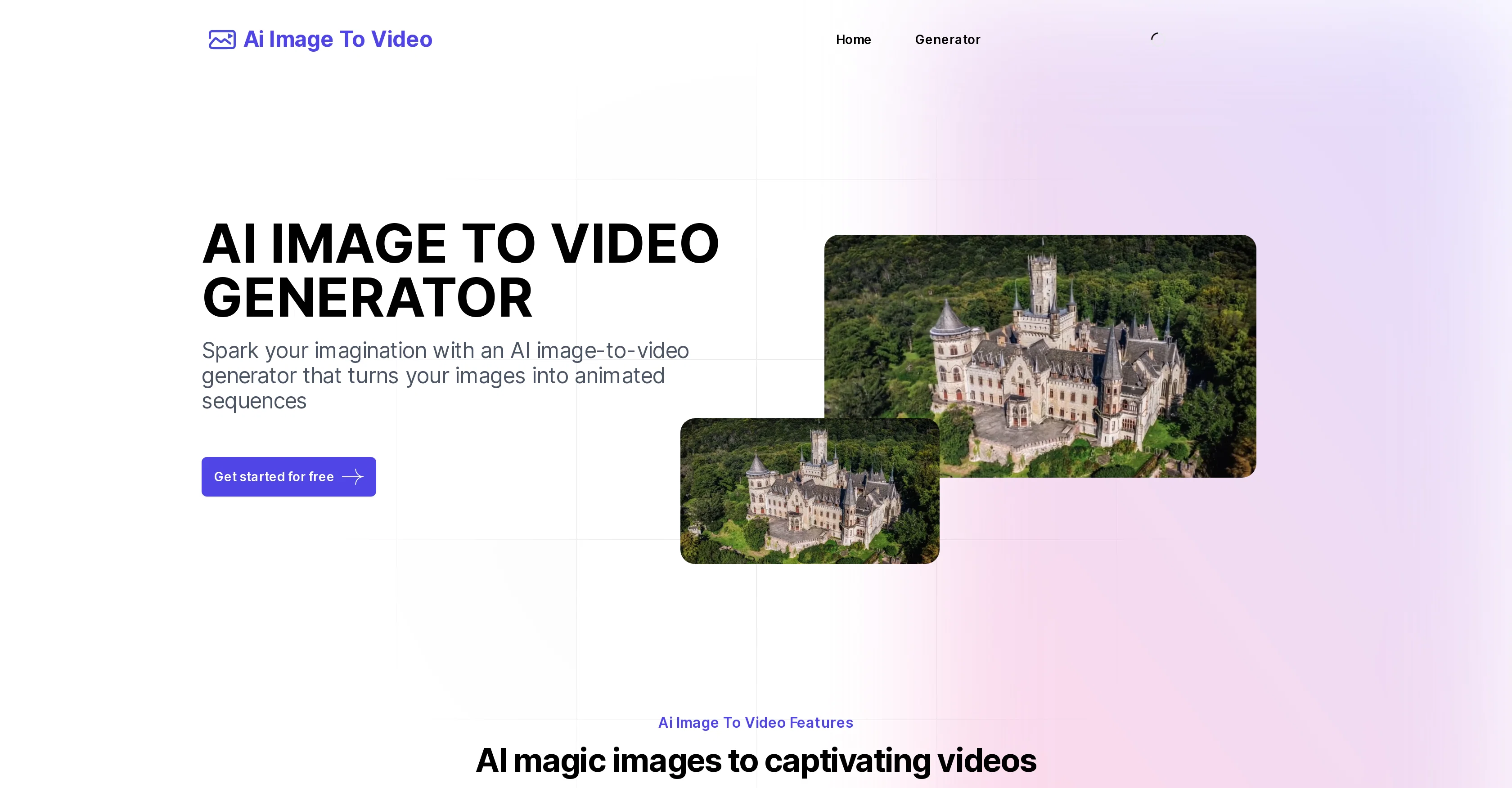 AI Image To Video Generator website