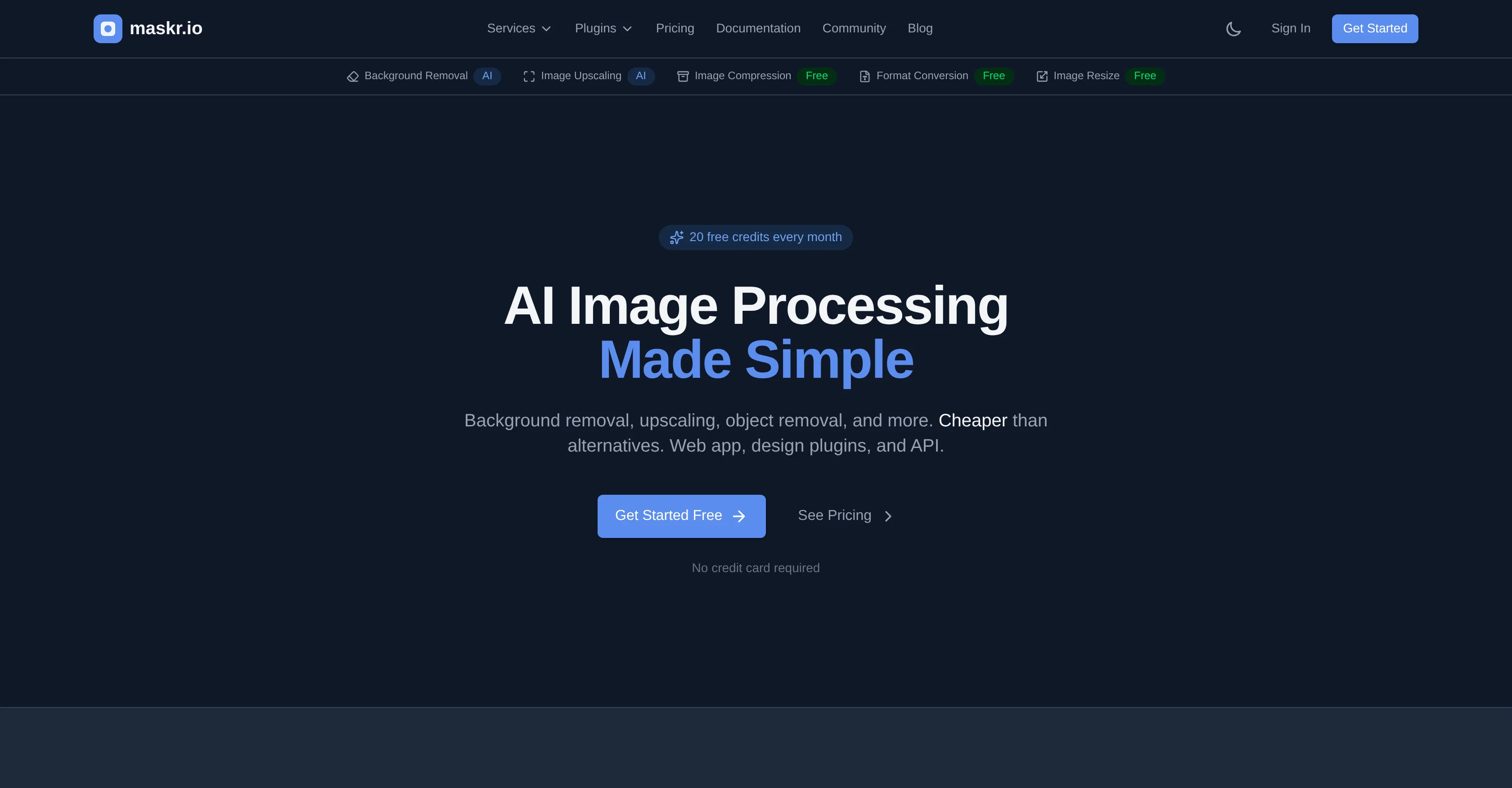 Maskr.io website