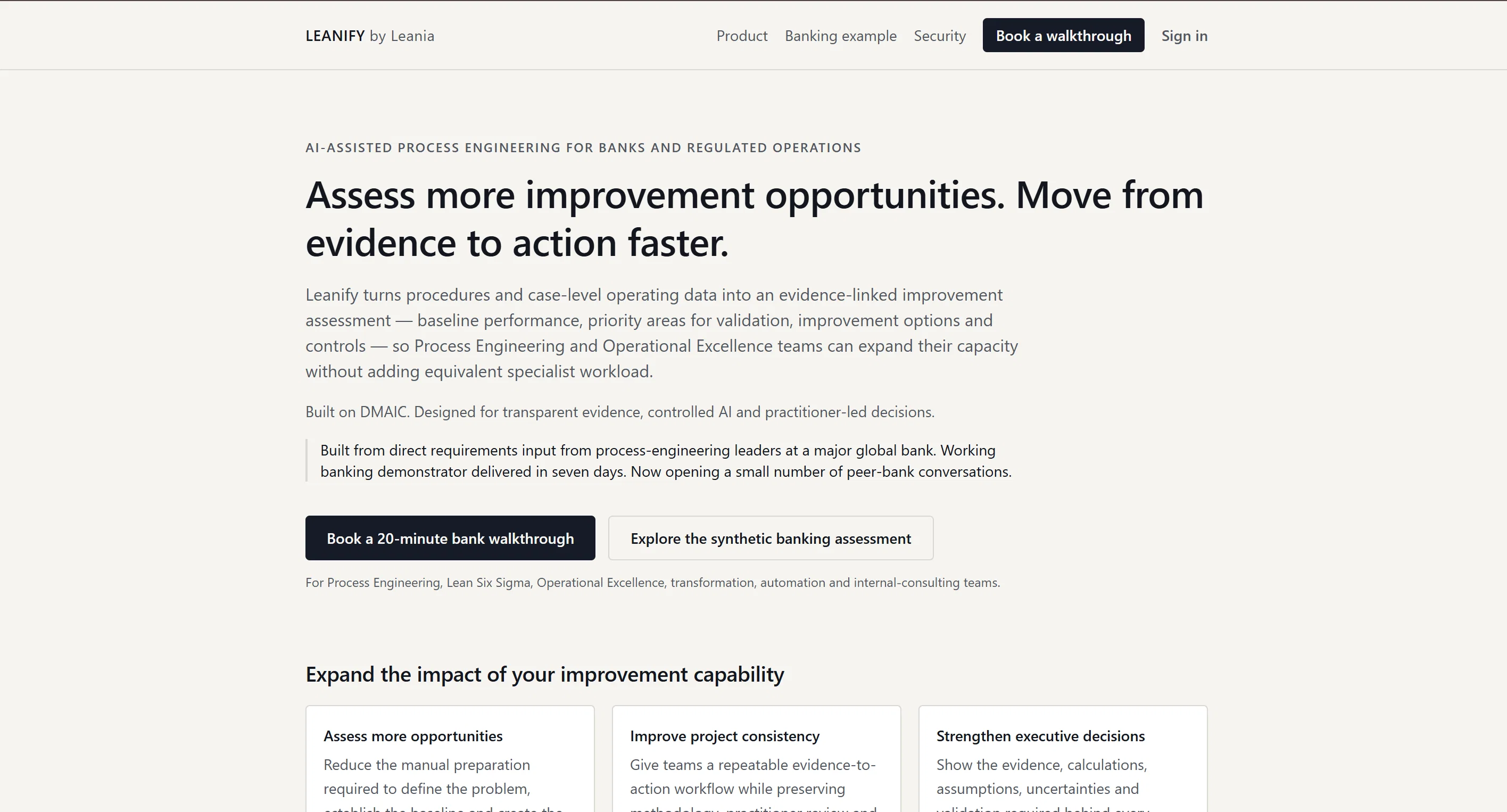 leanify - lean six sigma intelligence website