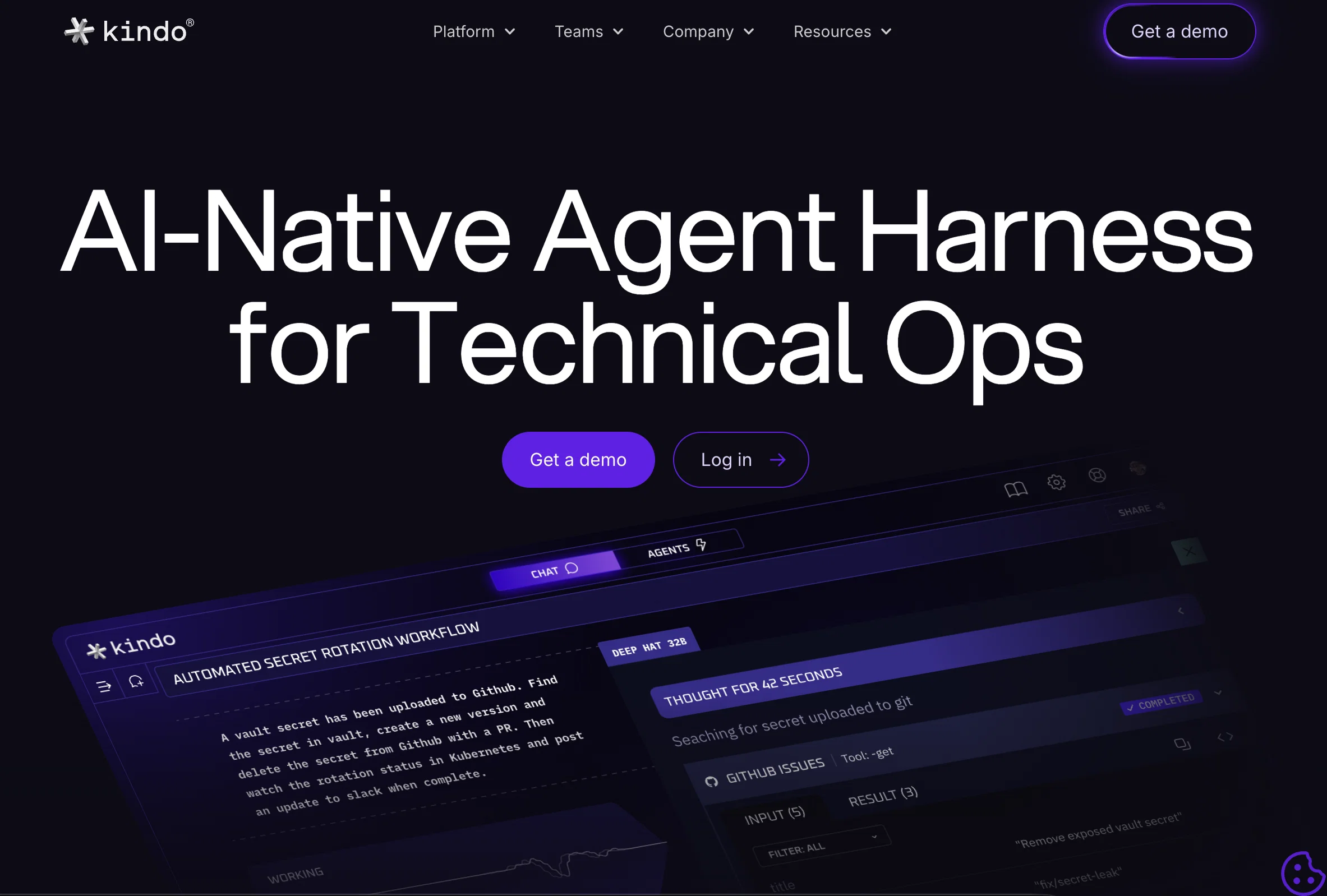 Kindo AI website