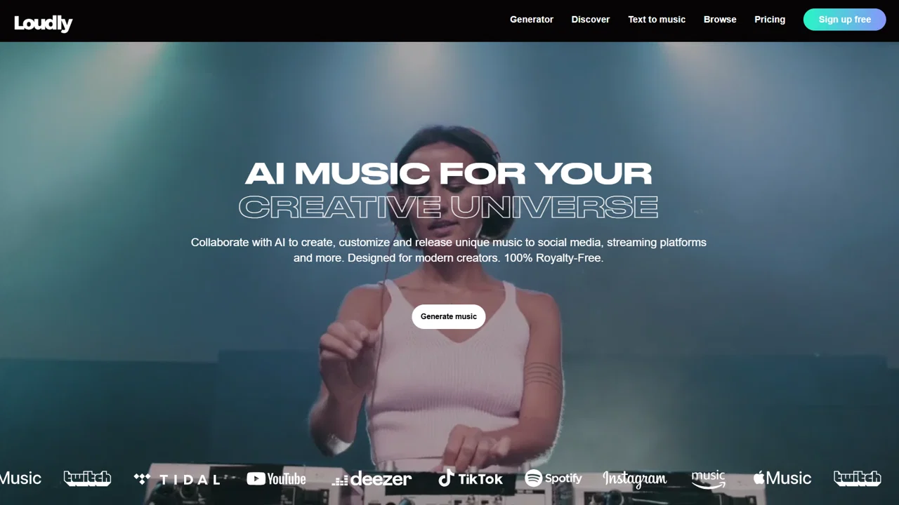 Loudly website