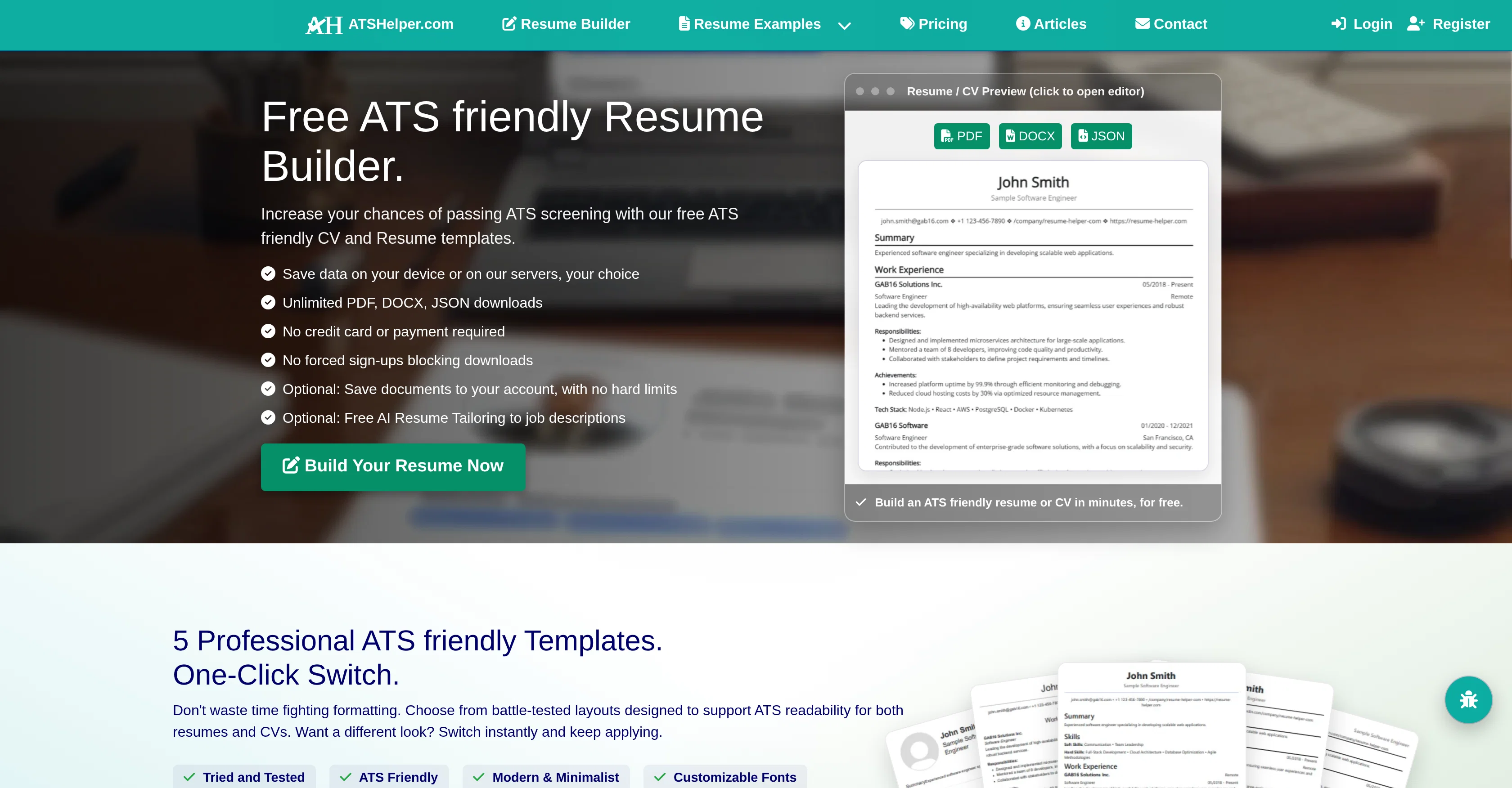 ATS Helper website