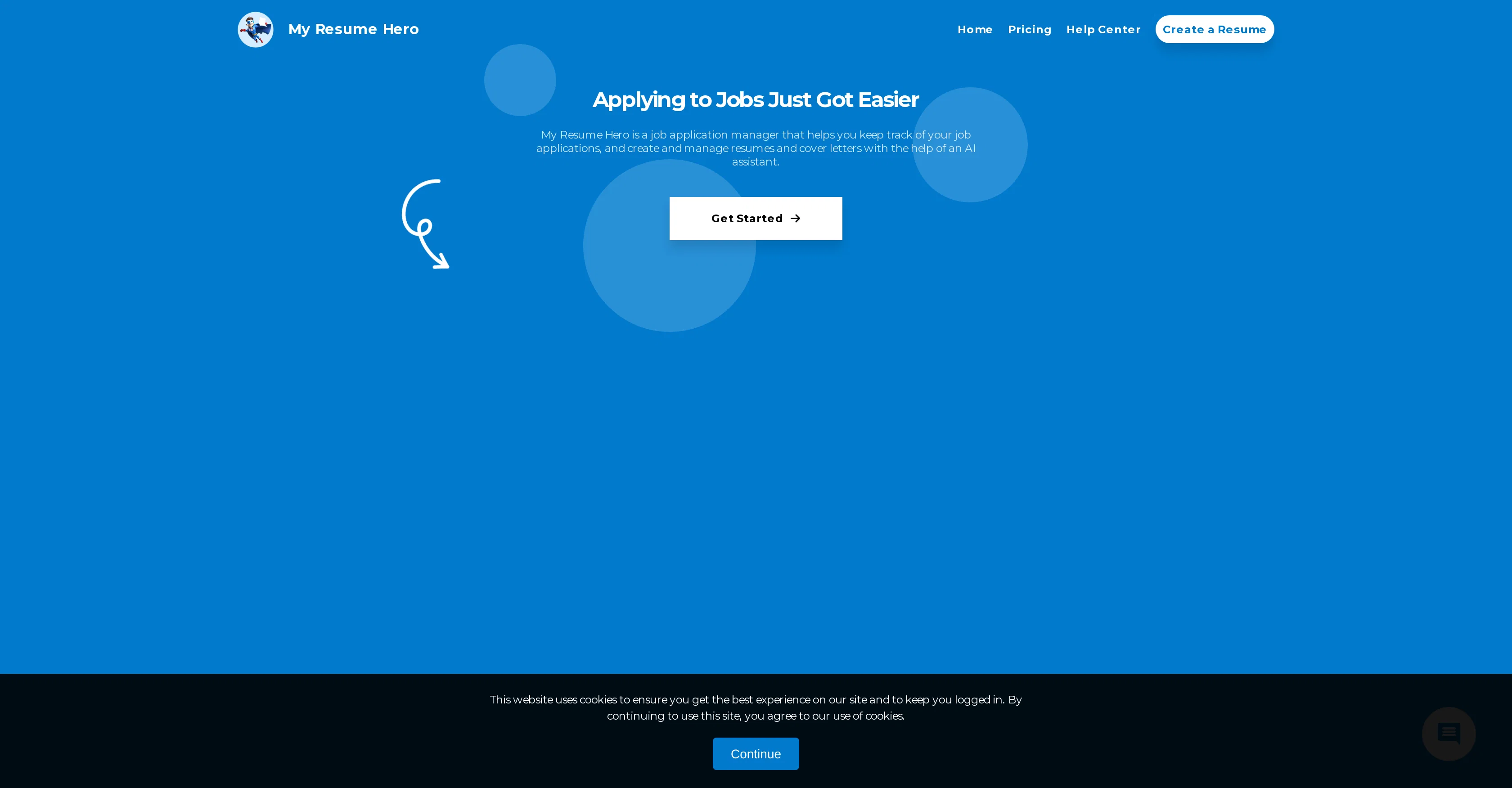 My Resume Hero website