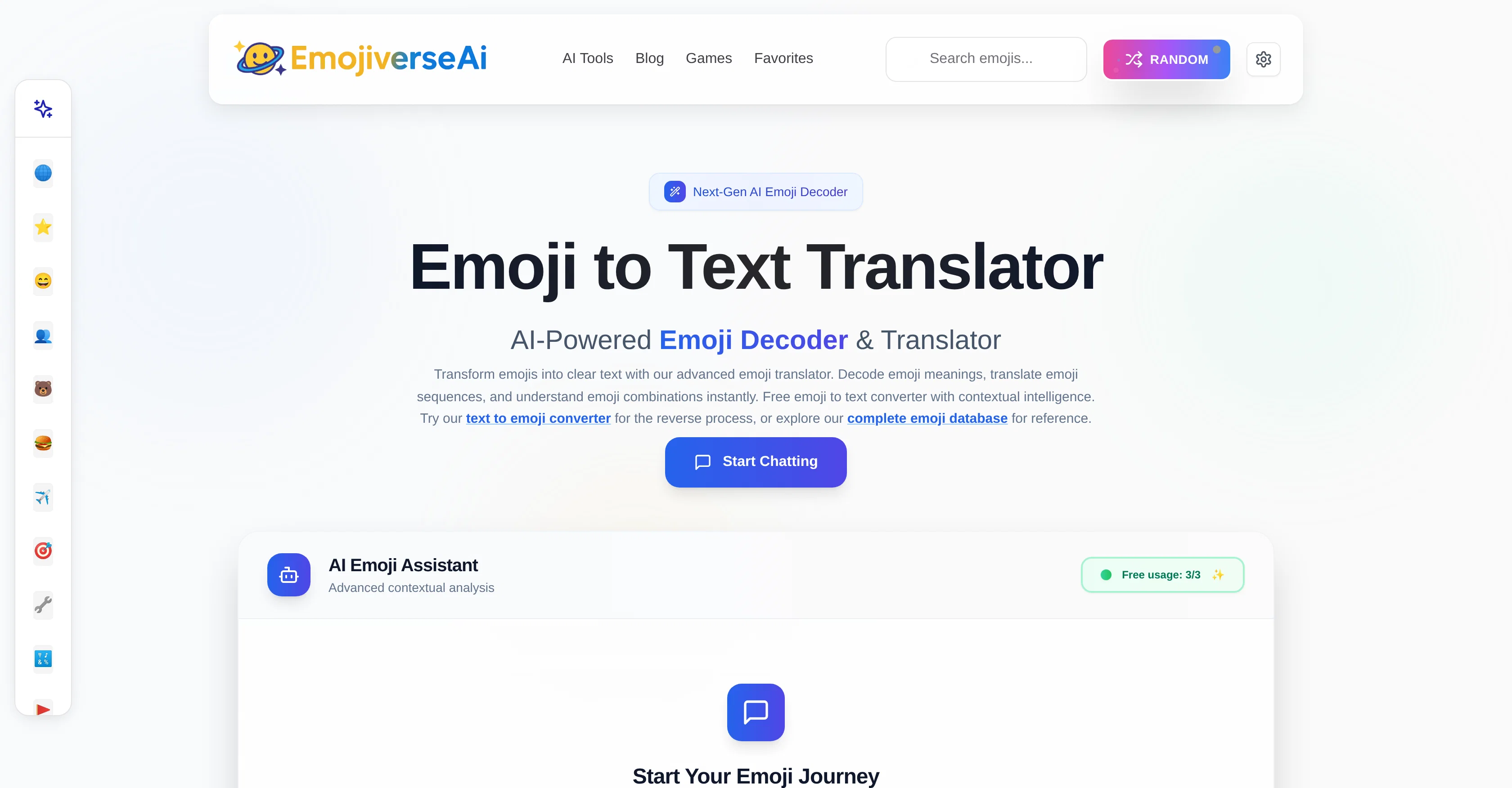 Emojiverse website
