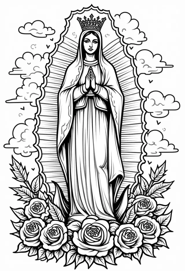 Urban Street Art Style Coloring Page