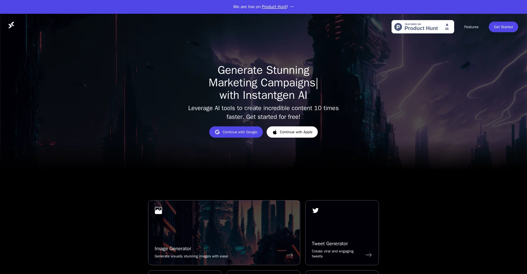Instantgen  website