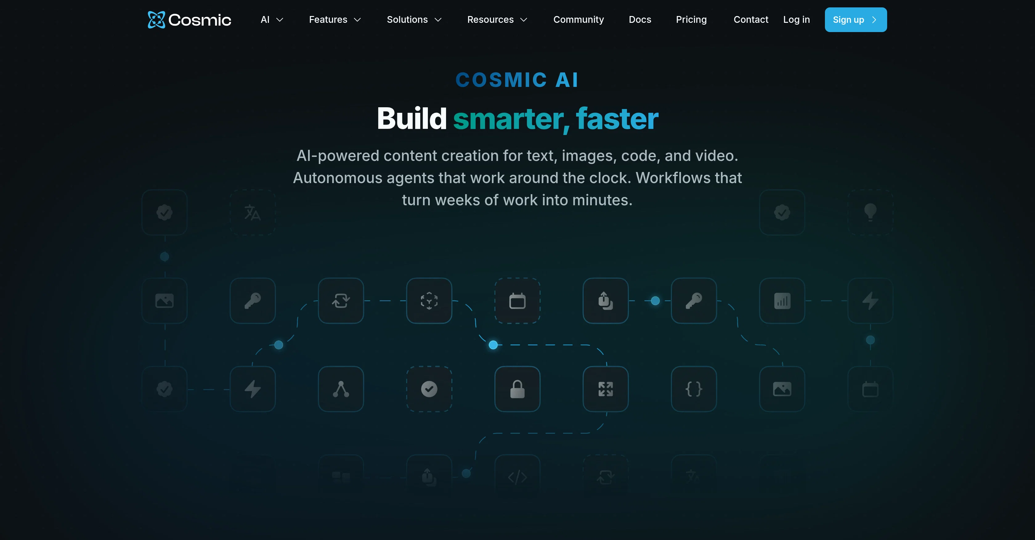 Cosmic AI website