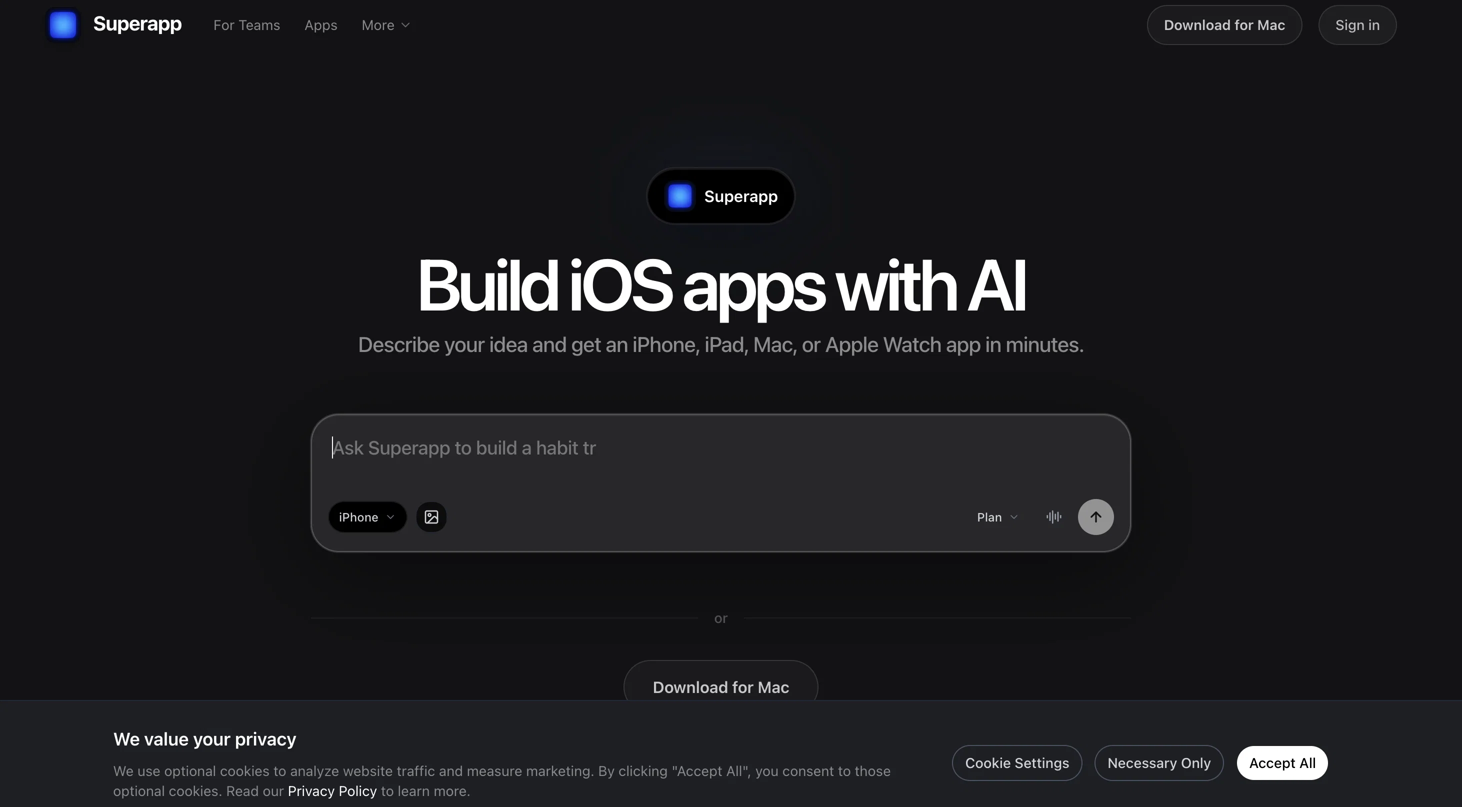 Superapp website