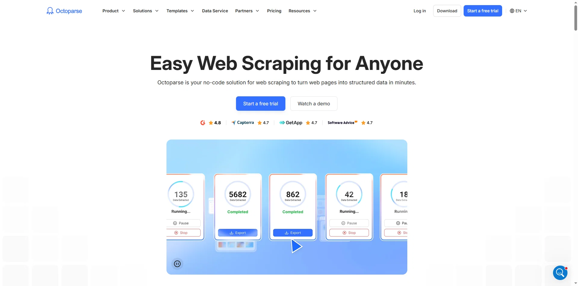 Octoparse website