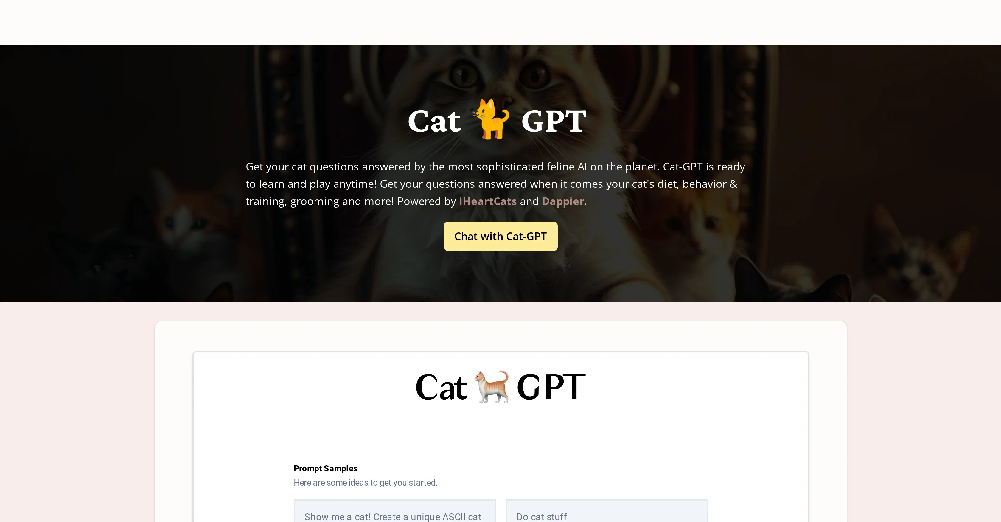 Cat GPT website