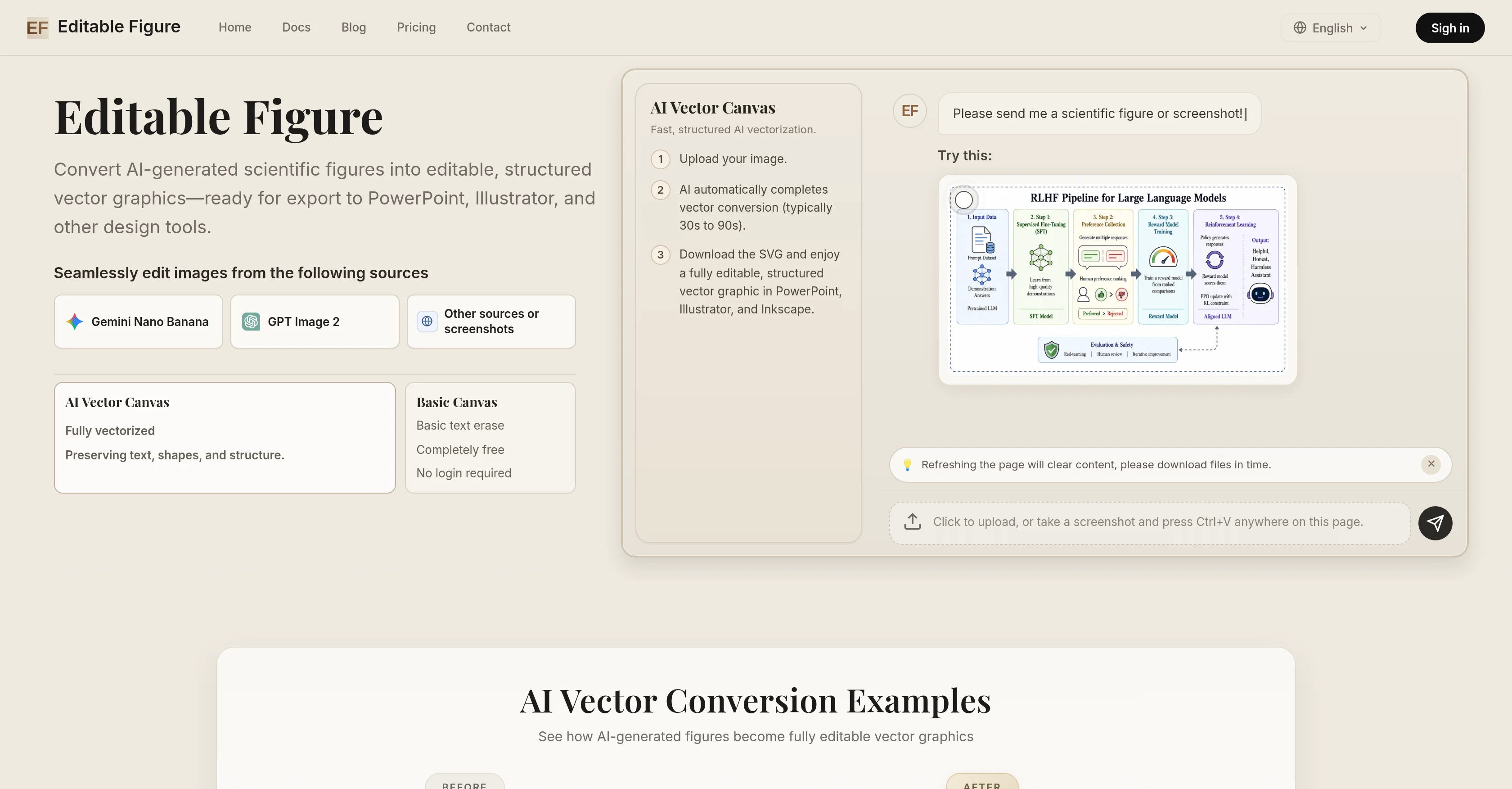 Editable Figure website