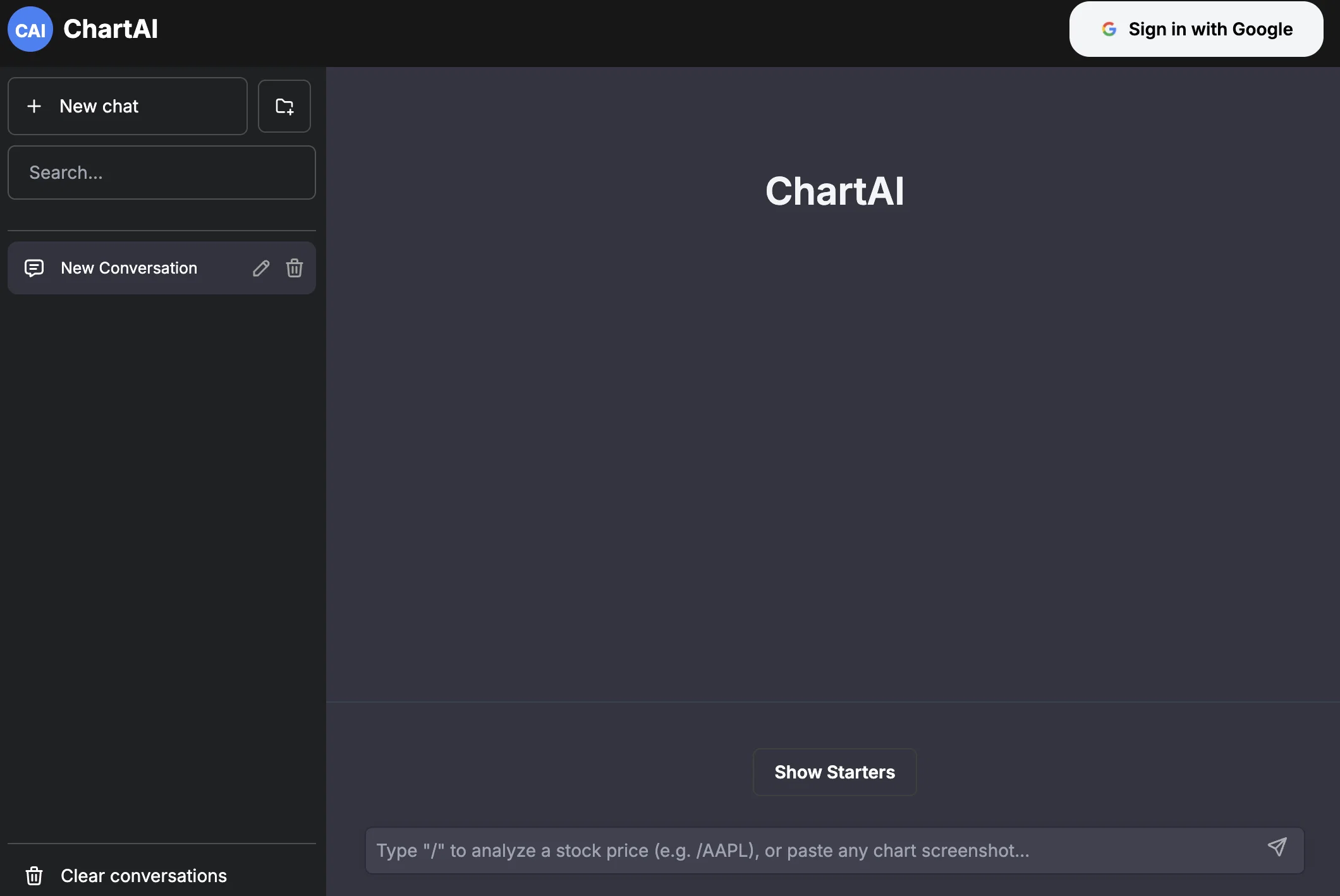 Chartai website