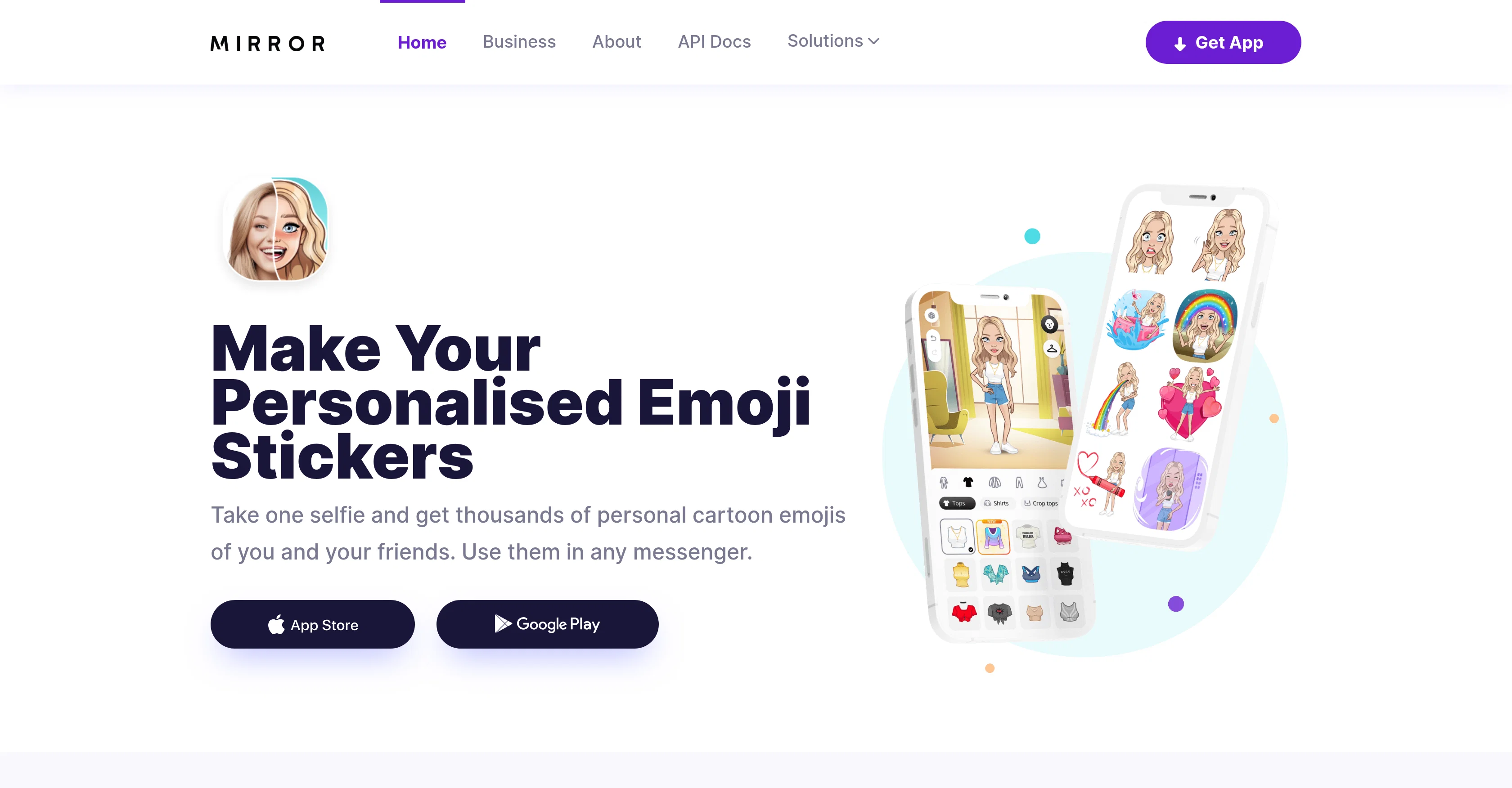 Mirror AI website