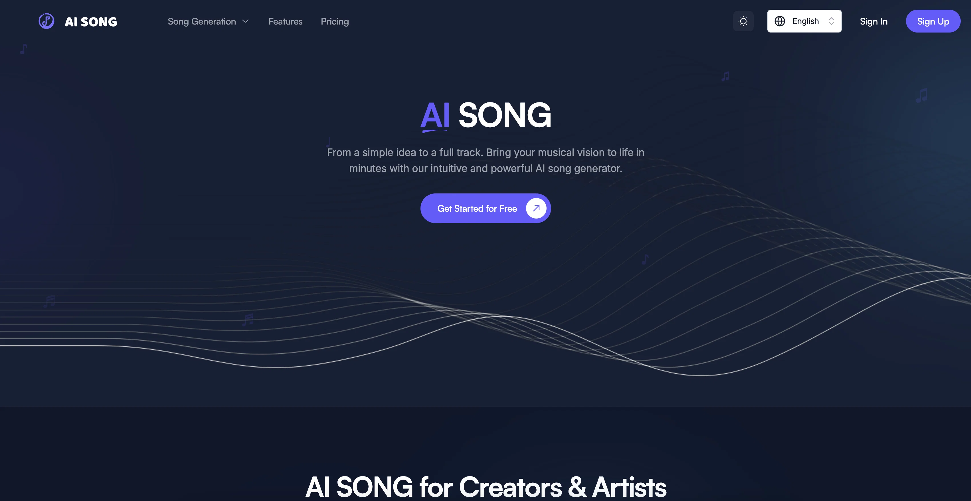 AISong.tech website
