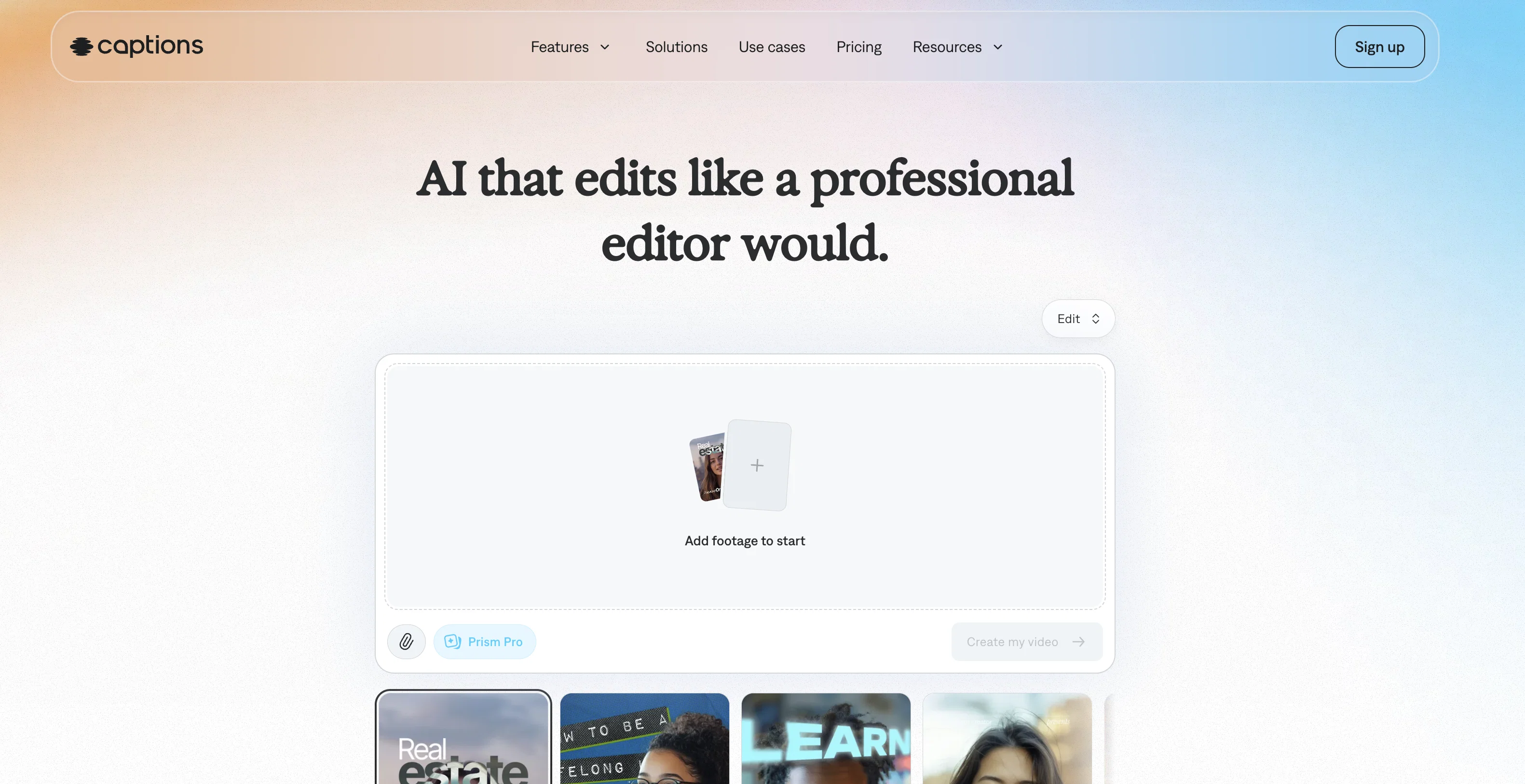 Captions website