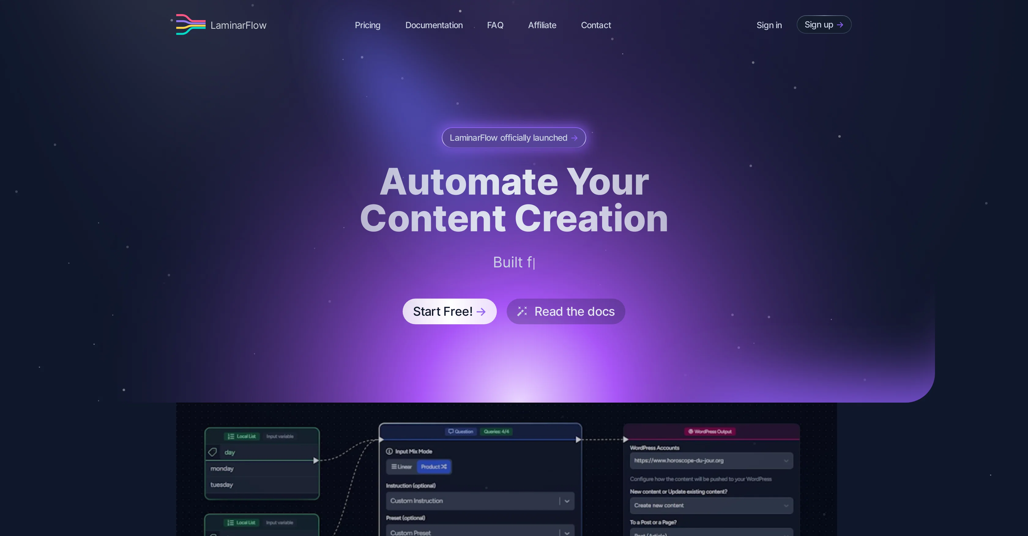 LaminarFlow website