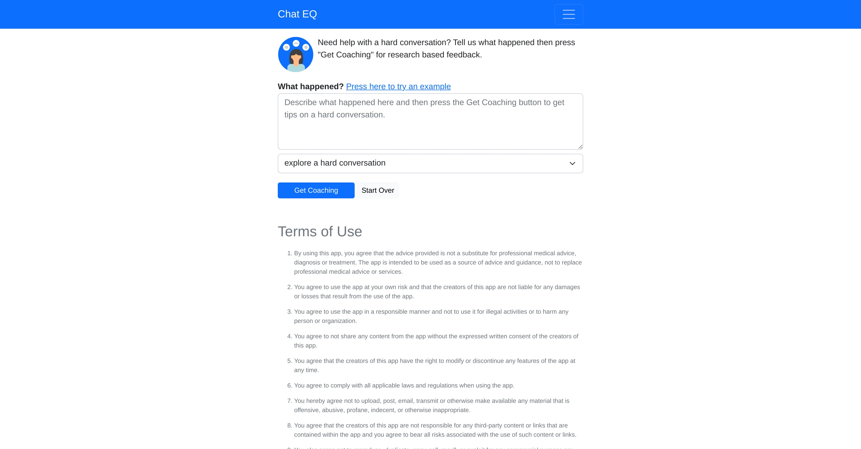 Chat EQ website