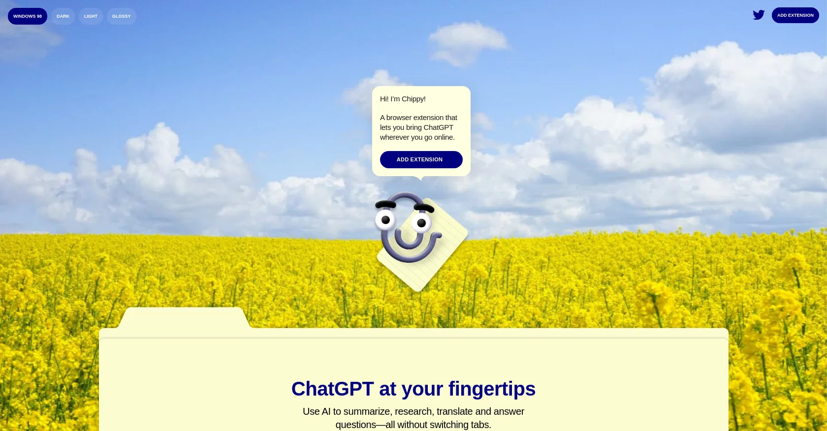 ChippyAI website