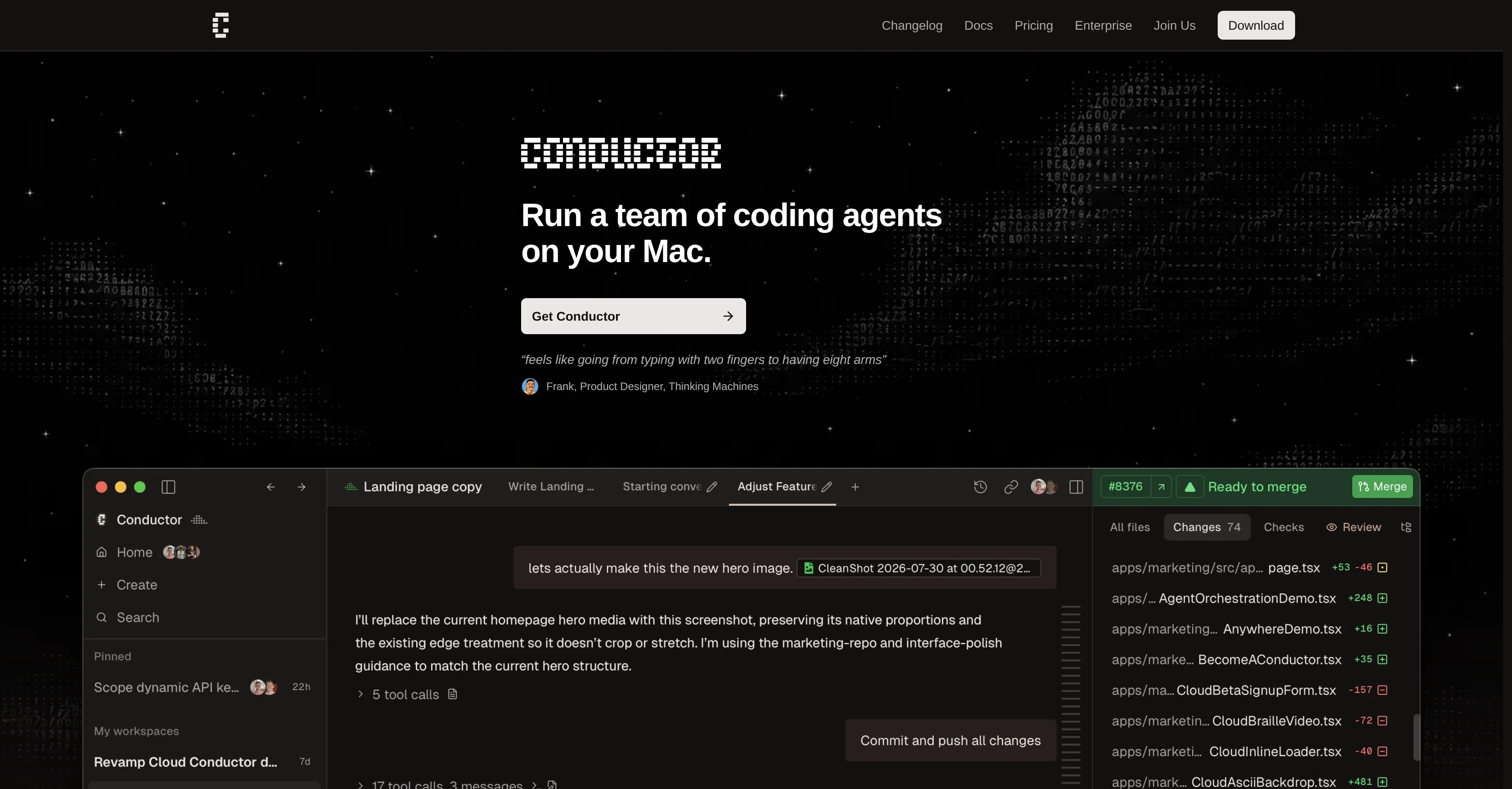 Conductor website