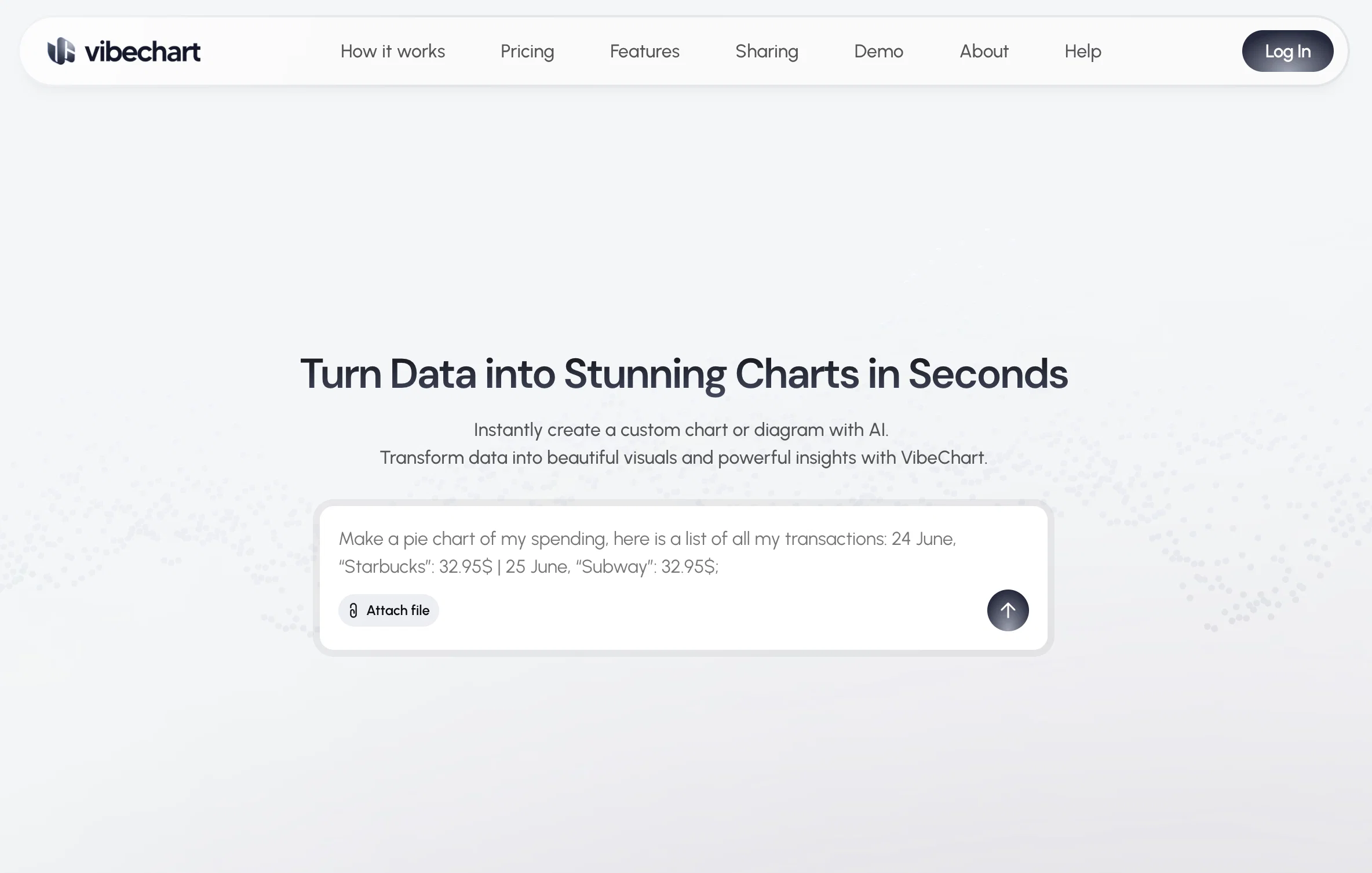 VibeChart website