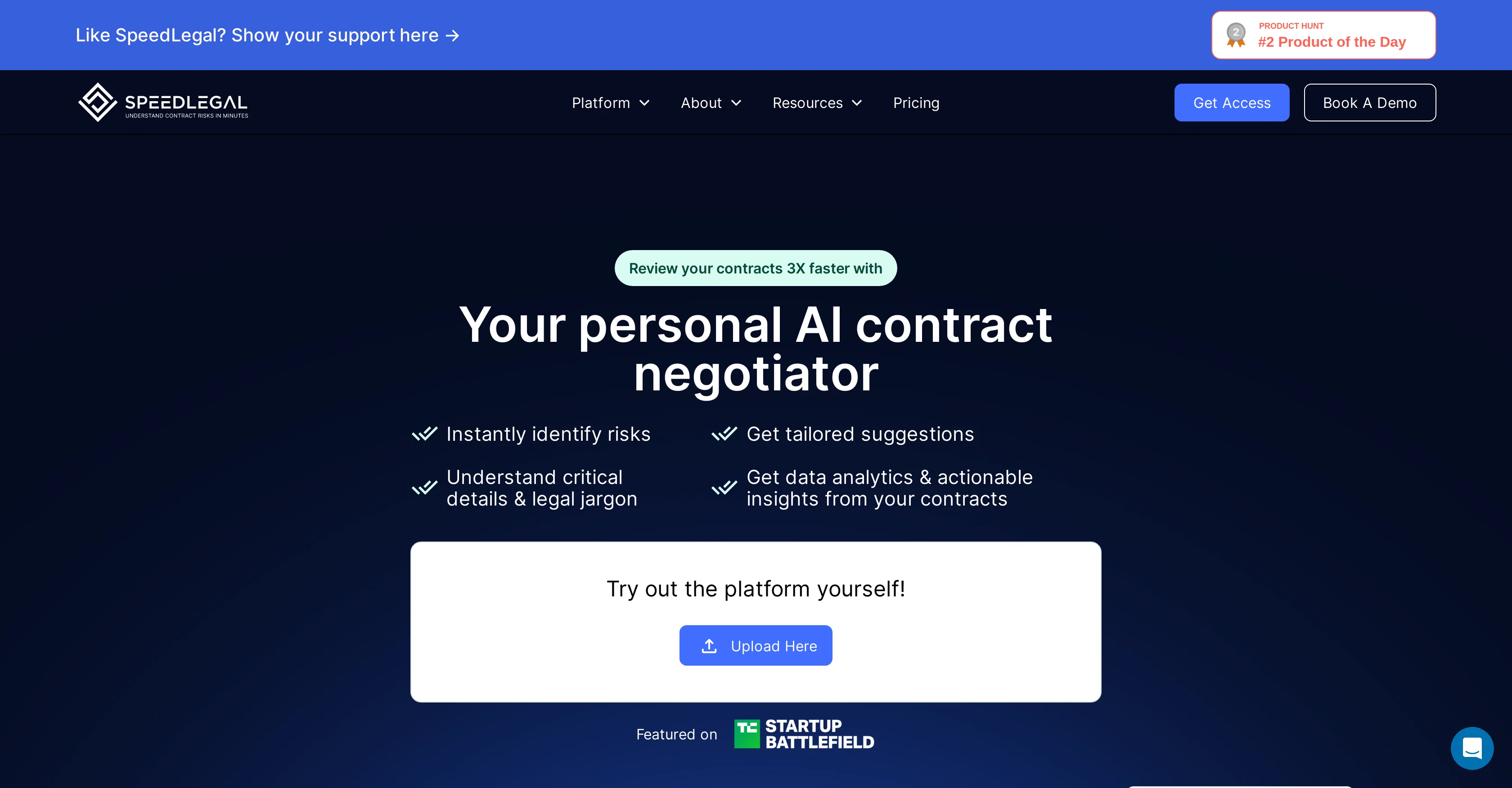 SpeedLegal website