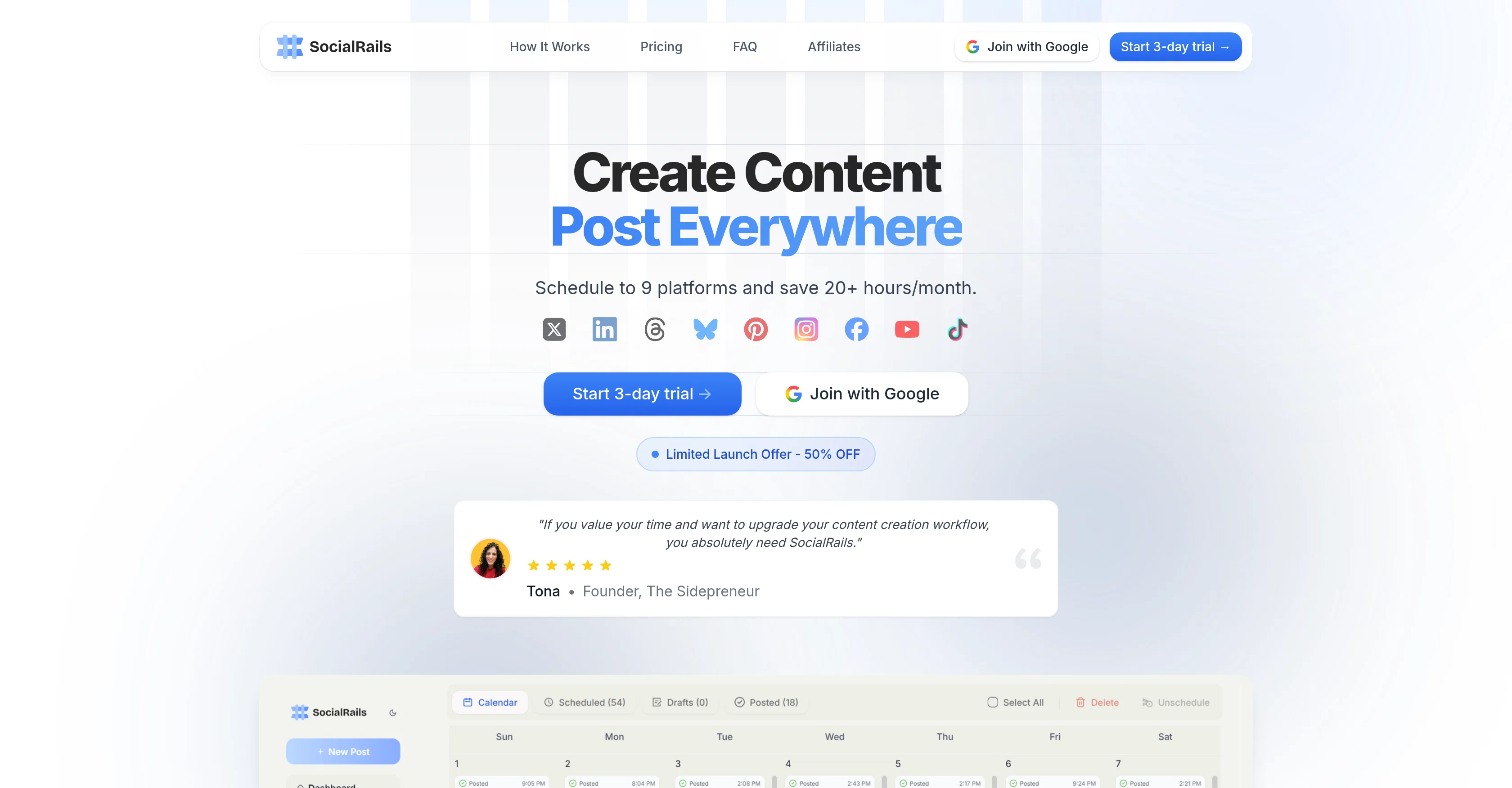 SocialRails website