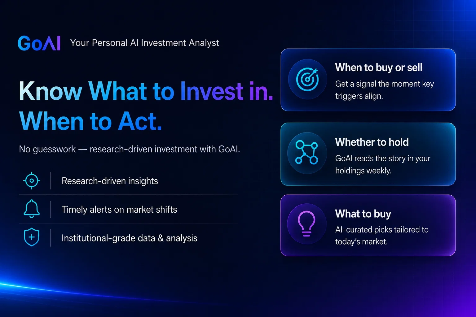 GoAI: Personal AI Investment Assistant website