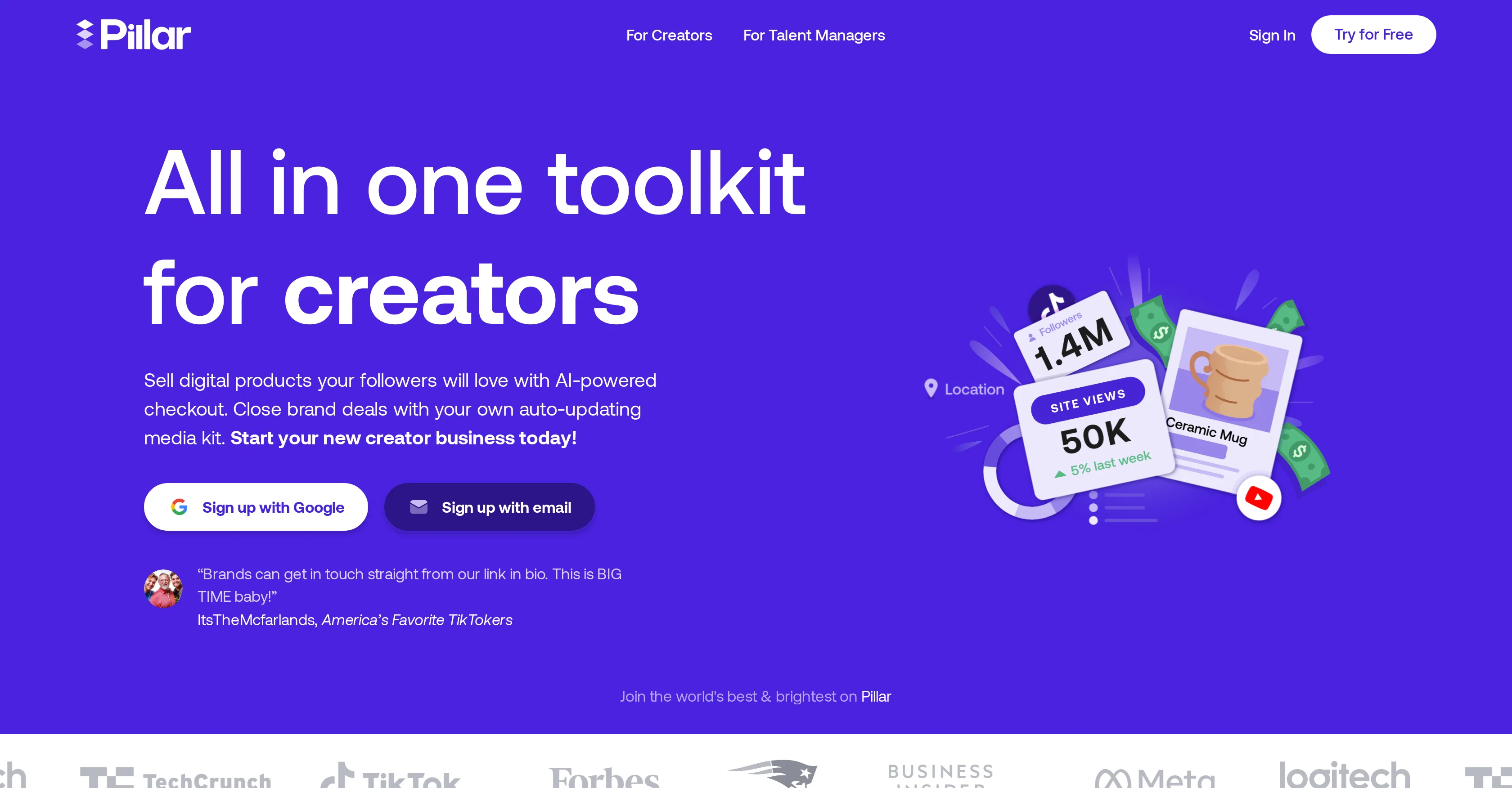 Pillar website