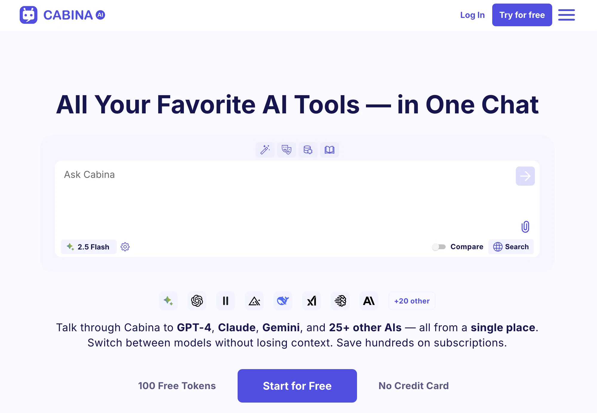 Cabina.AI website