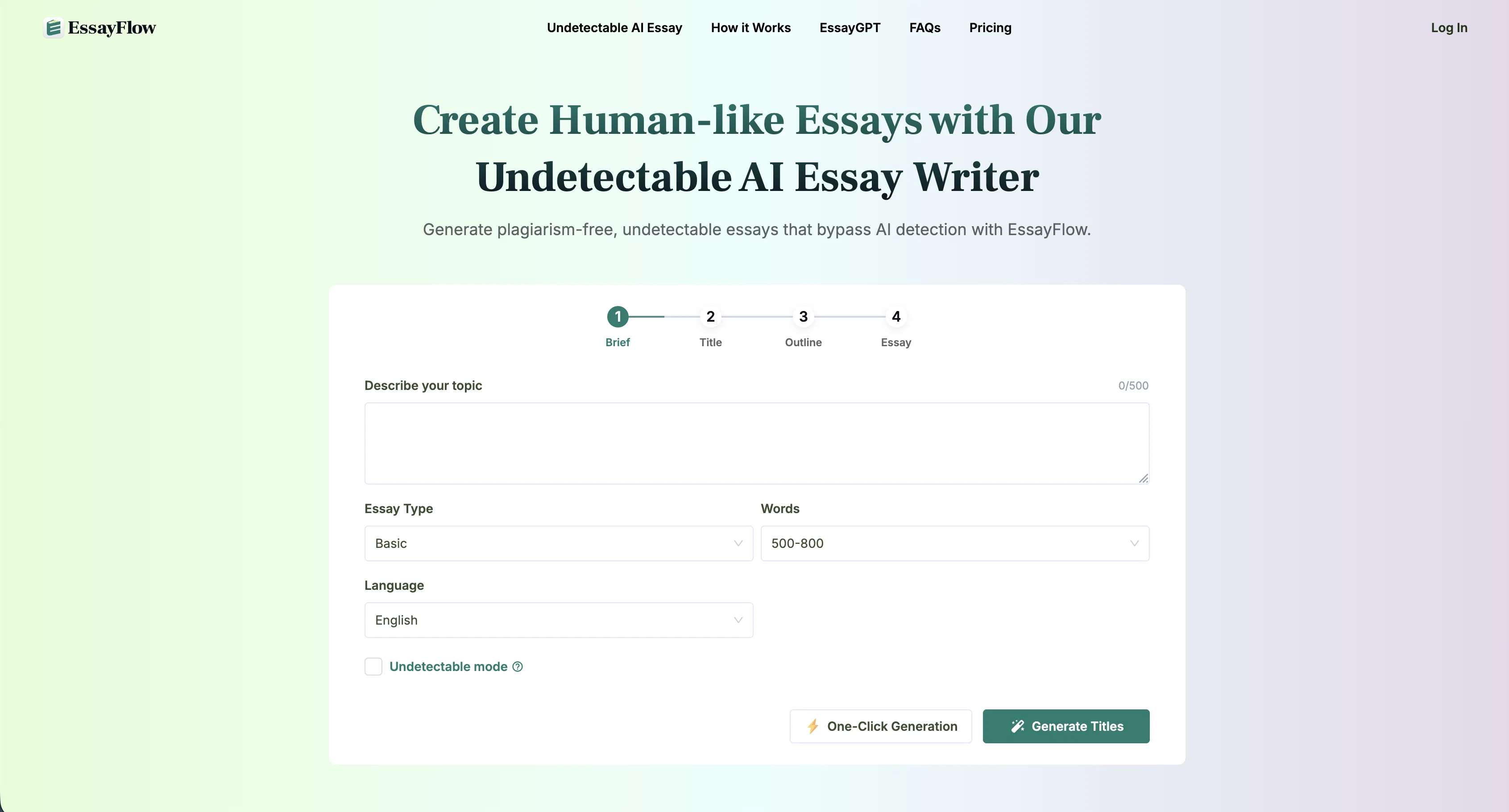 EssayFlow website