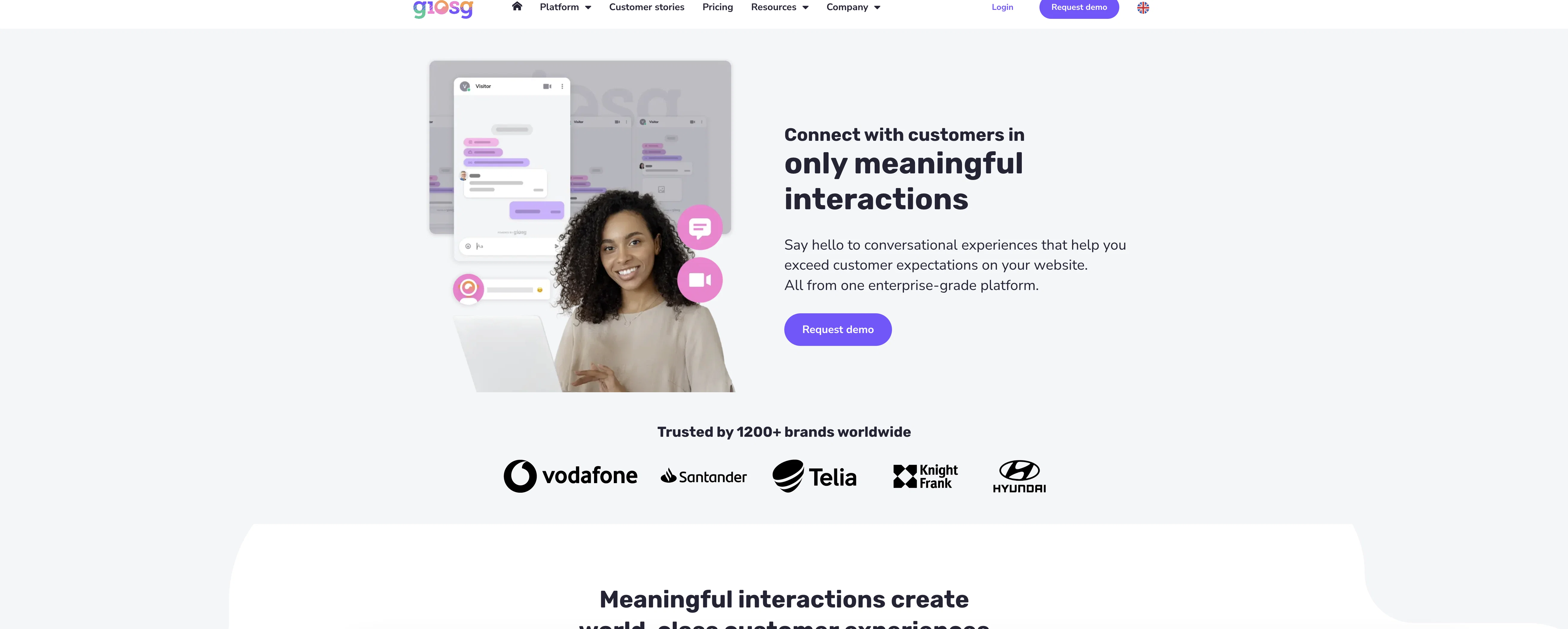 Giosg website