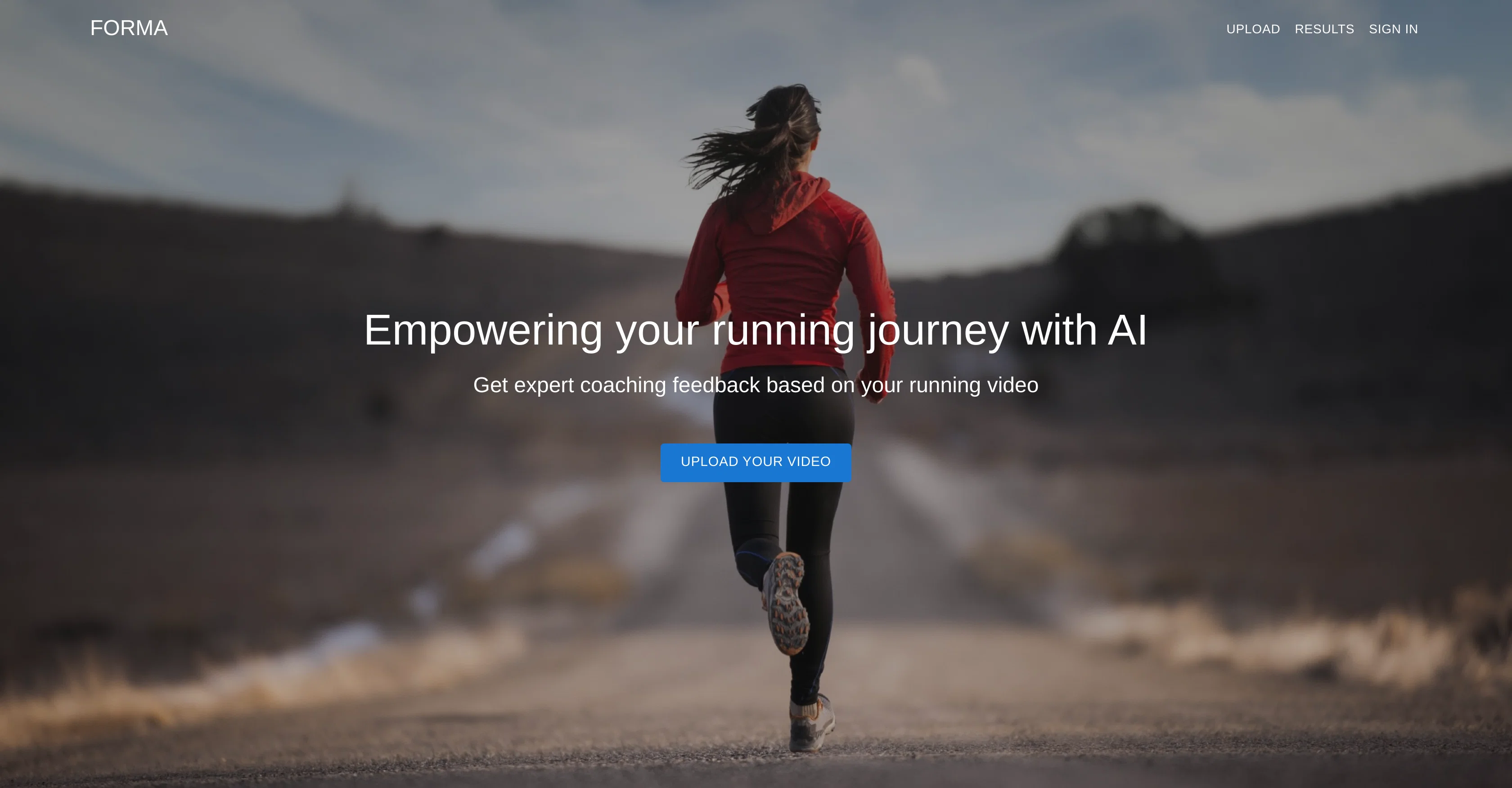 Forma Run website