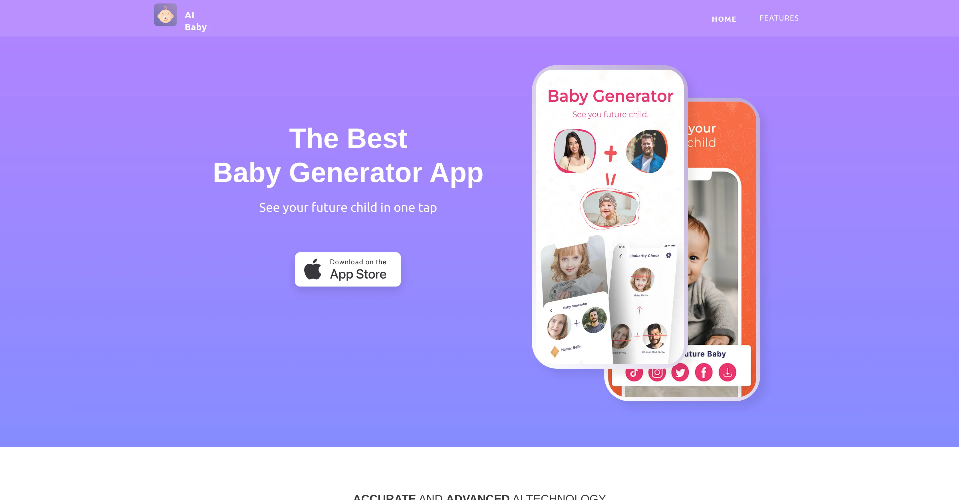 AI Baby Generator: Face Maker website