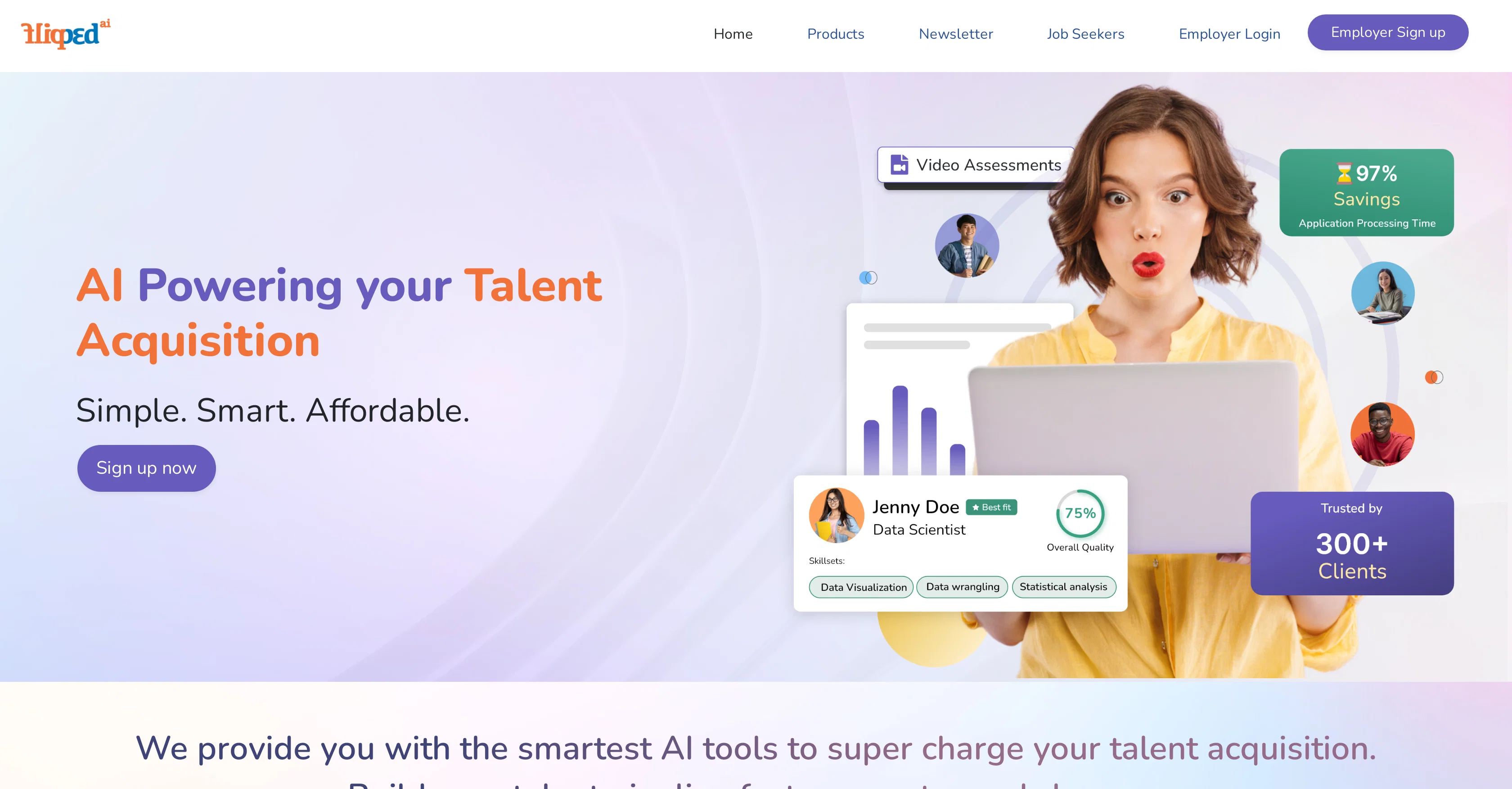 Flipped website