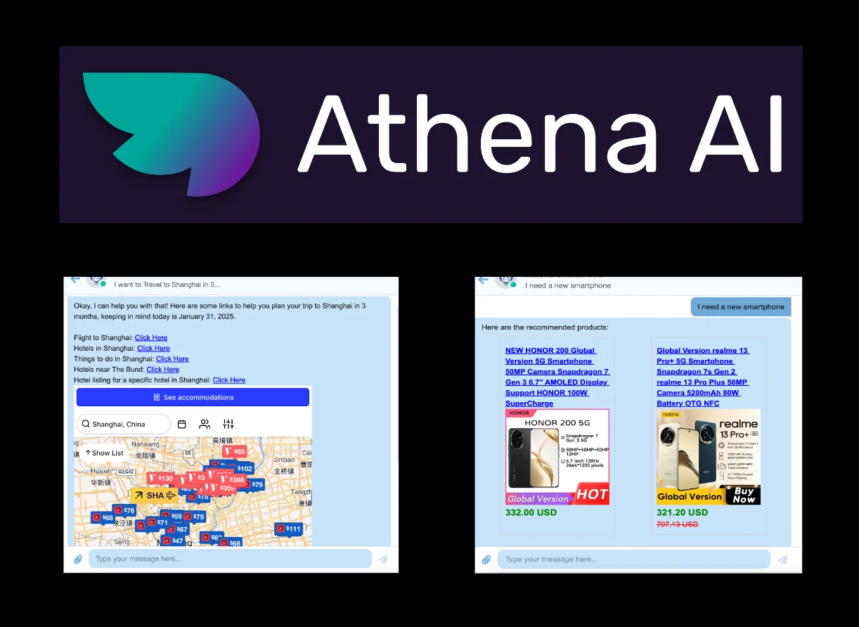 Smarter ChatGPT by Athena AI website