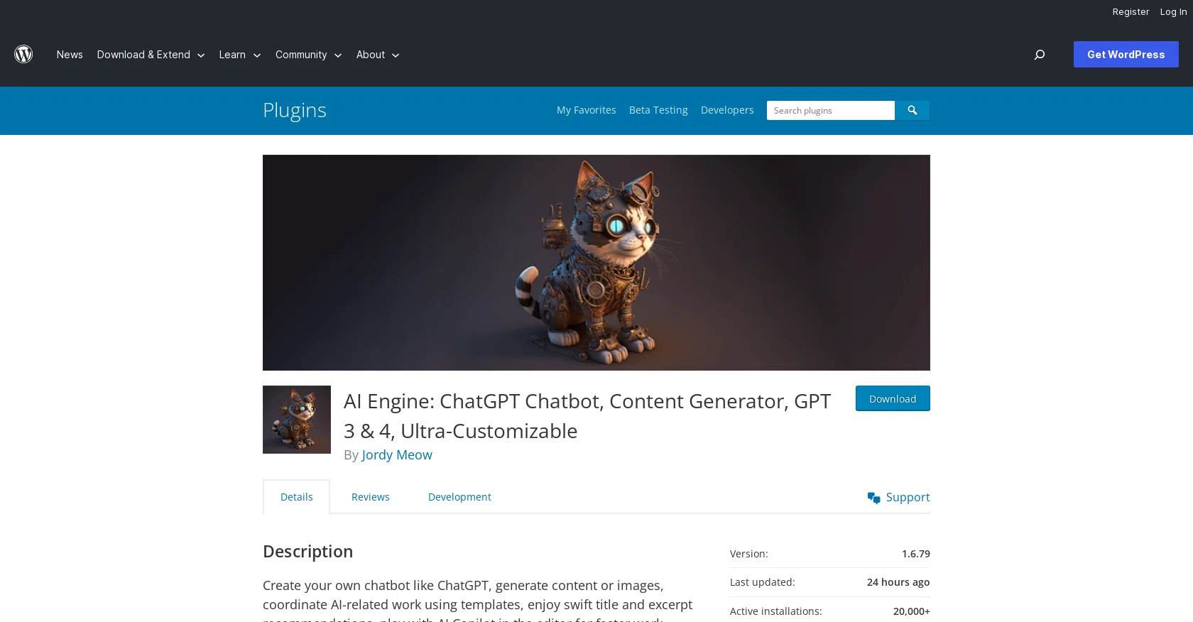 AIEngine Plugin website