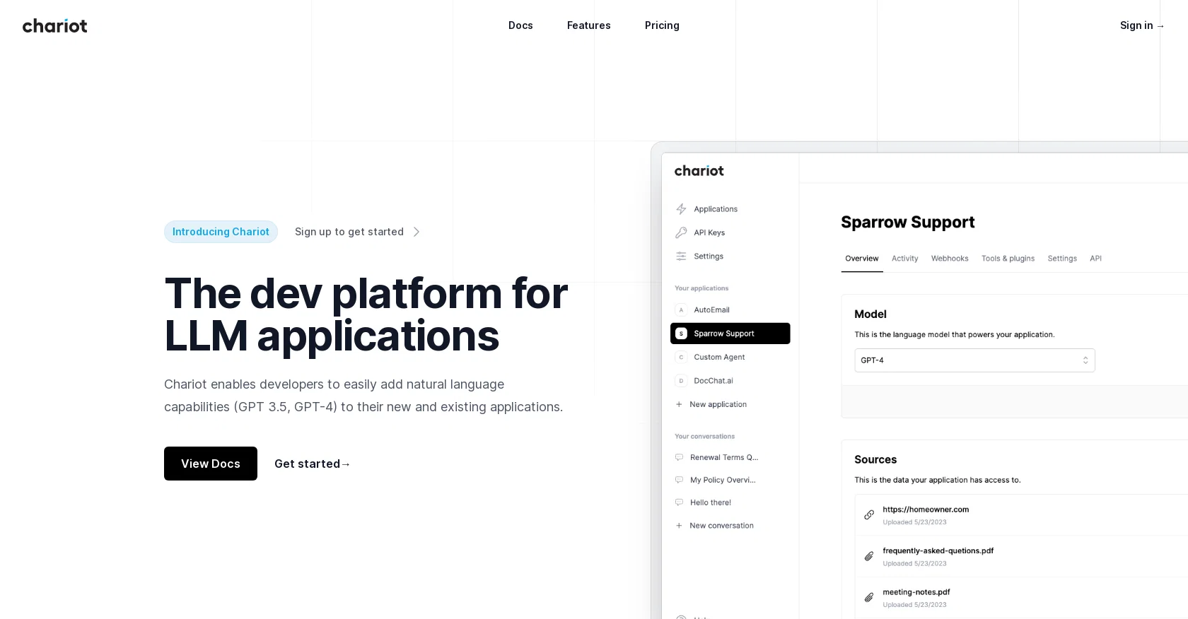 Chariotai website