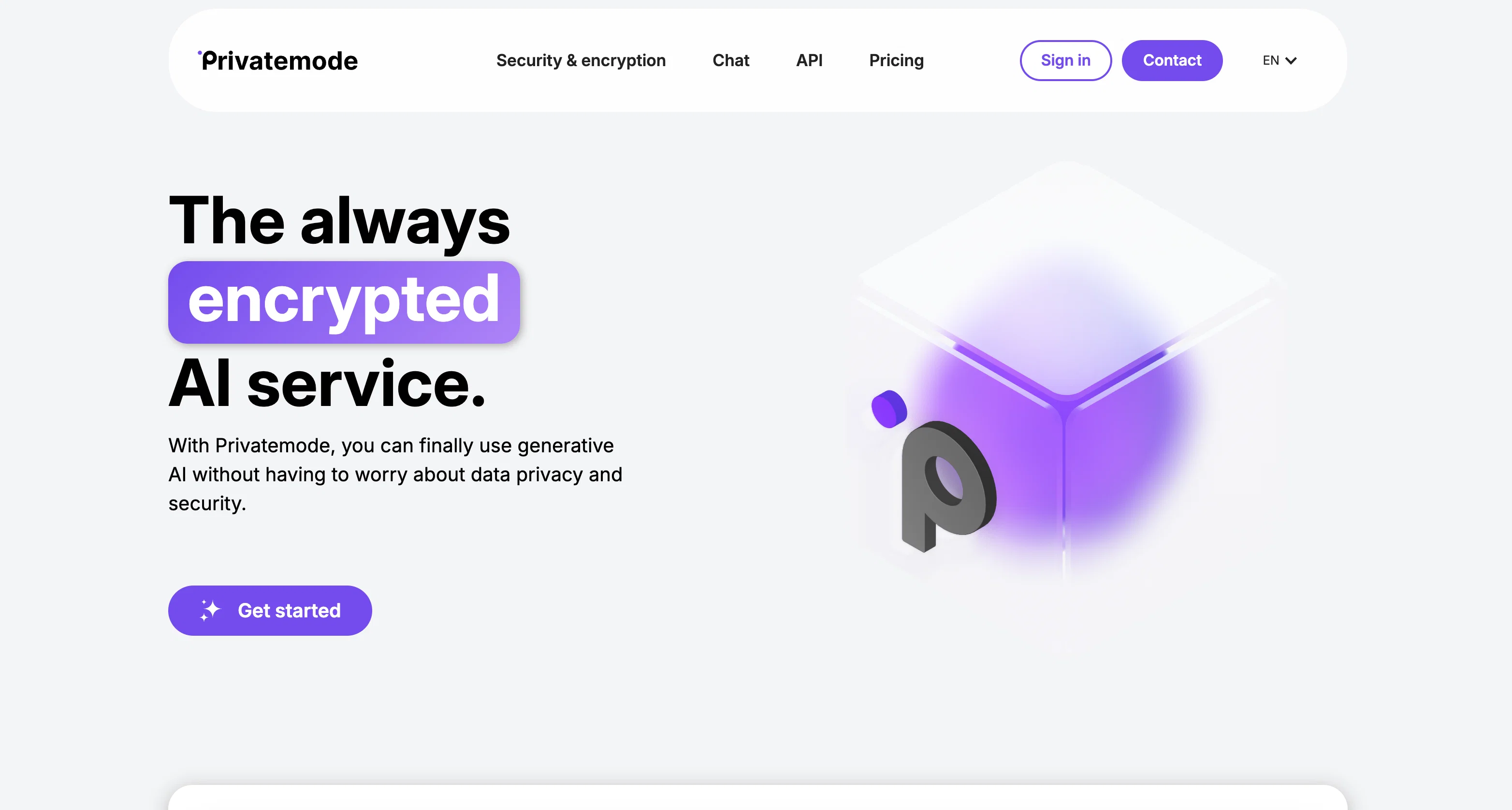 Privatemode AI website