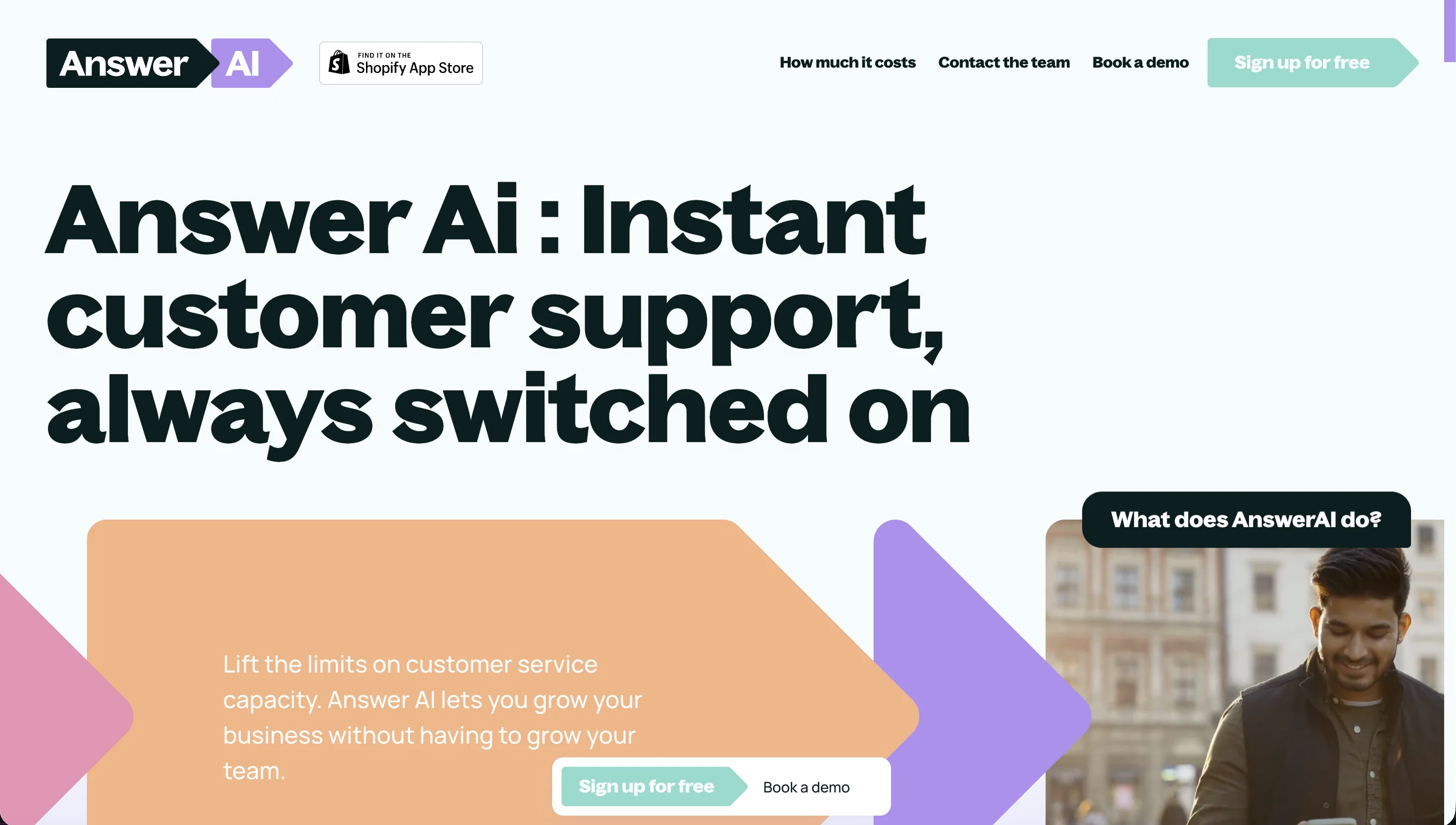Answer AI website