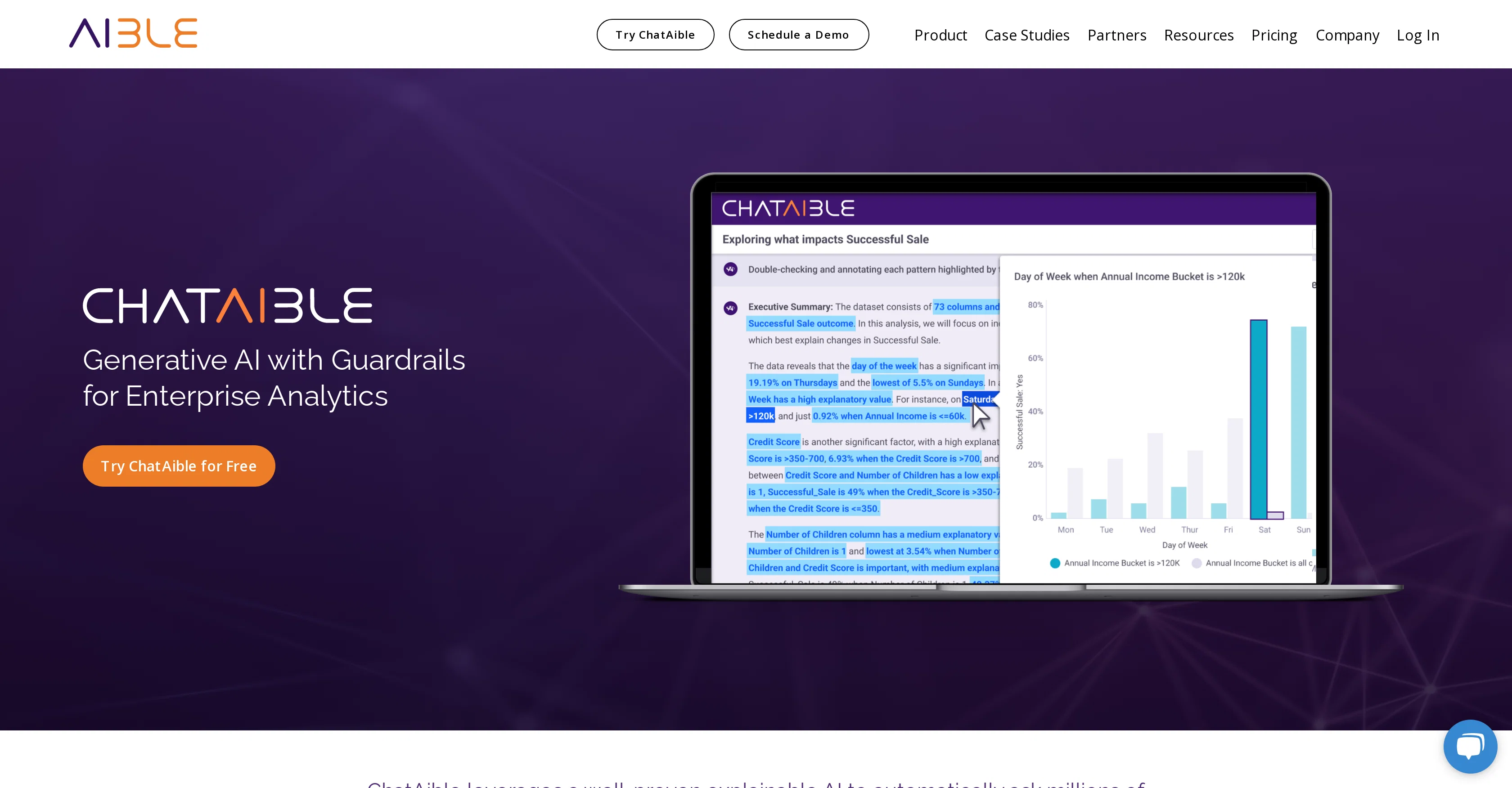 ChatAible website